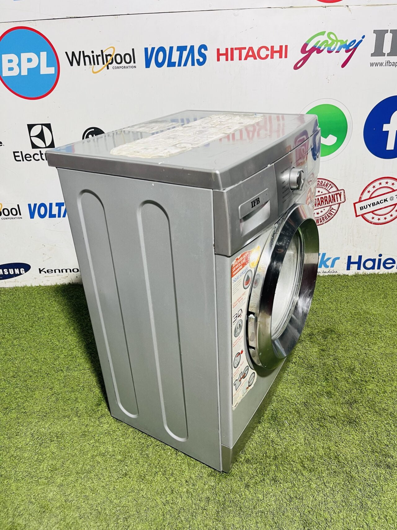 IFB senator aqua vx 1000 rpm silver in colour 6.5 kg with digital display fully automatic front load washing machine - Image 5