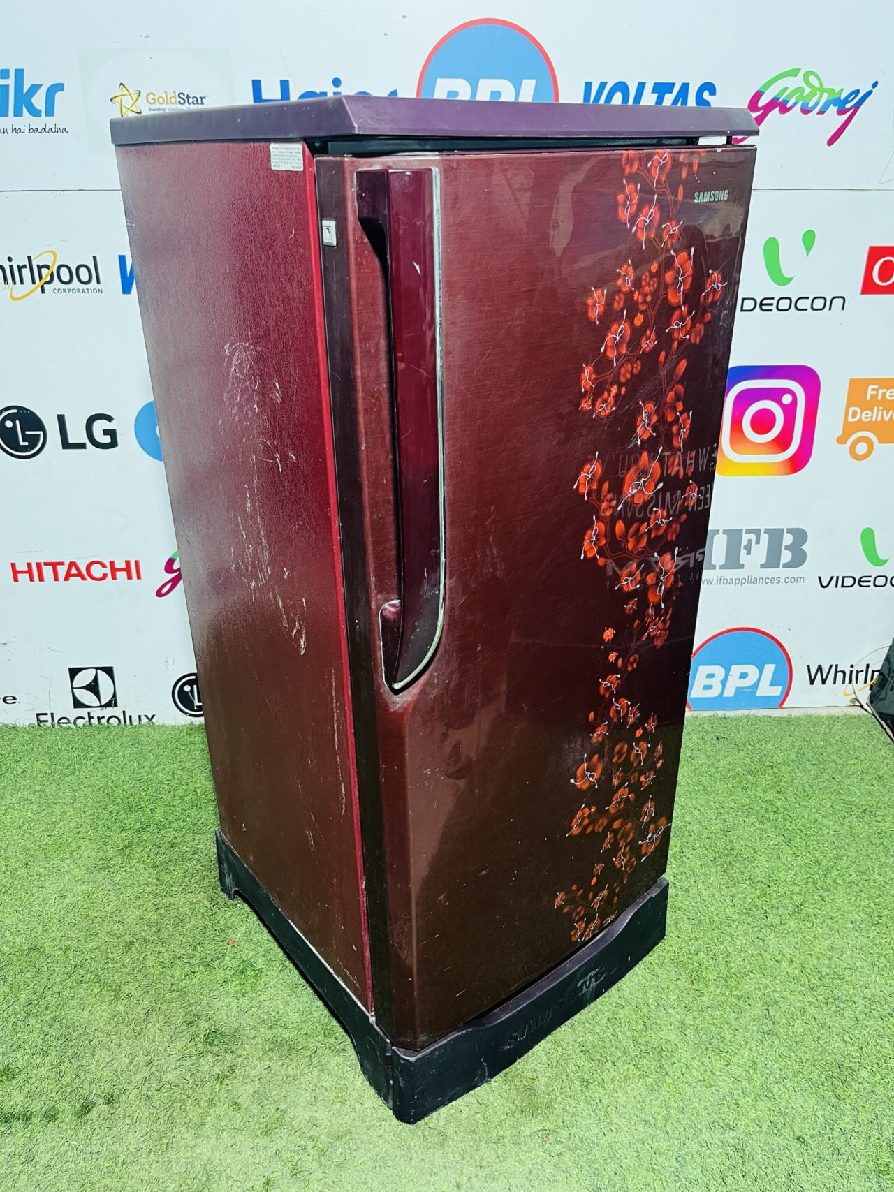 Samsung 5 star energy rating red flower model inbuilt stabiliser with base stand and onion tray 190 ltr single door refrigerator - Image 6