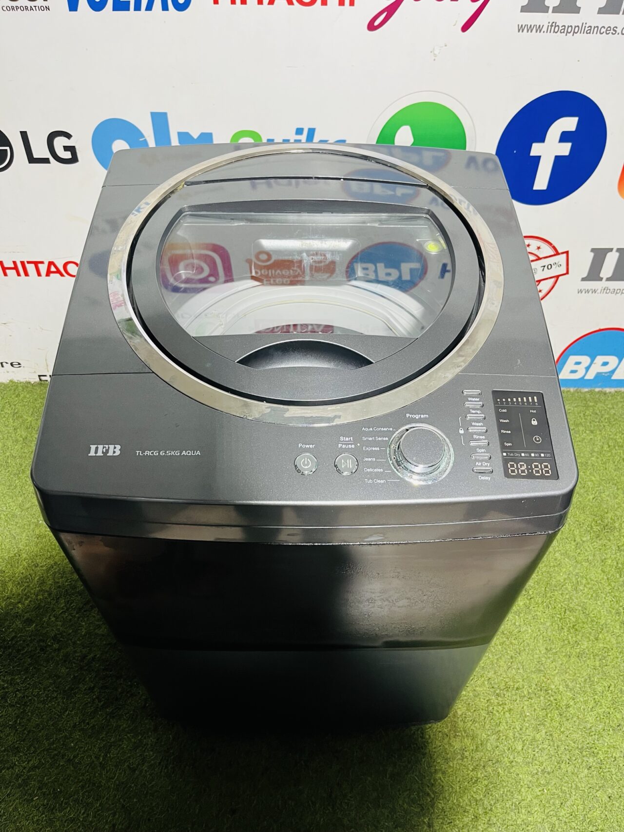 Ifb aqua black and grey in colour 6.5 KG digital display, fully automatic top load washing machine - Image 2