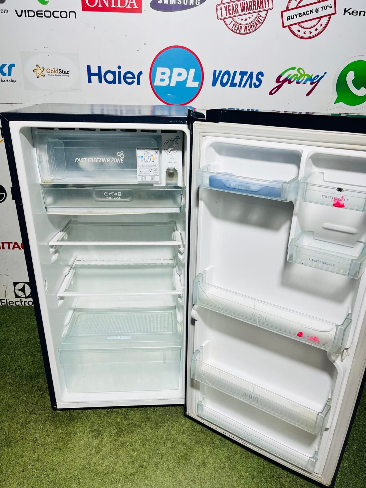 Lg 4 star energy rating inbuilt stabiliser blue flower model 190 ltr gently used single door refrigerator - Image 3