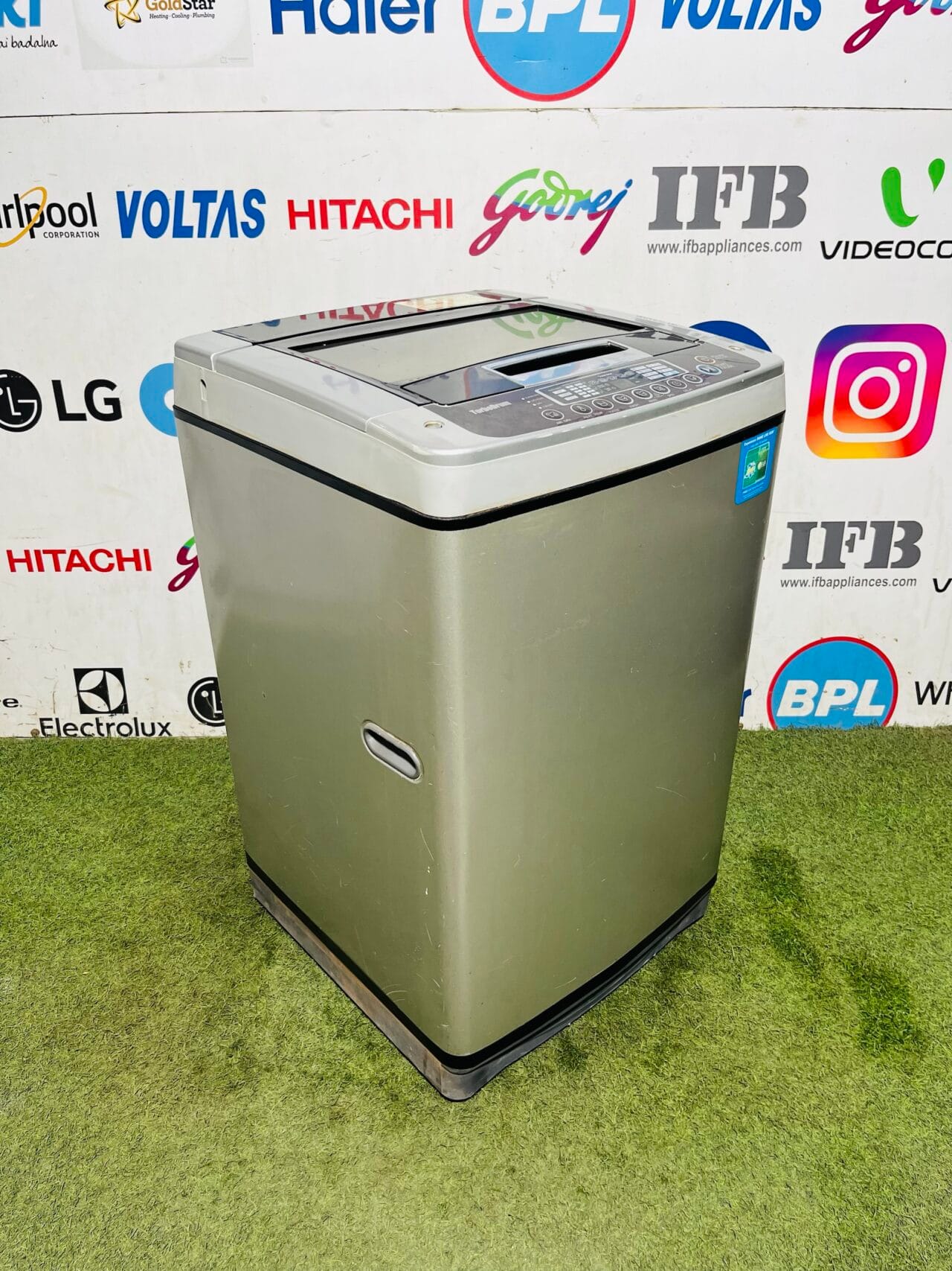 Lg fuzzy logic turbo drum 6.5 kg gently used double colour fully automatic top load washing machine - Image 5