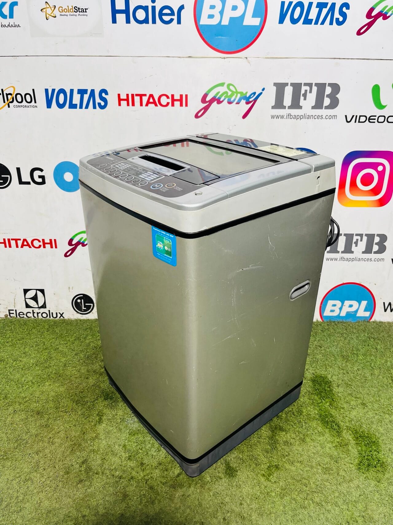 Lg fuzzy logic turbo drum 6.5 kg gently used double colour fully automatic top load washing machine - Image 4