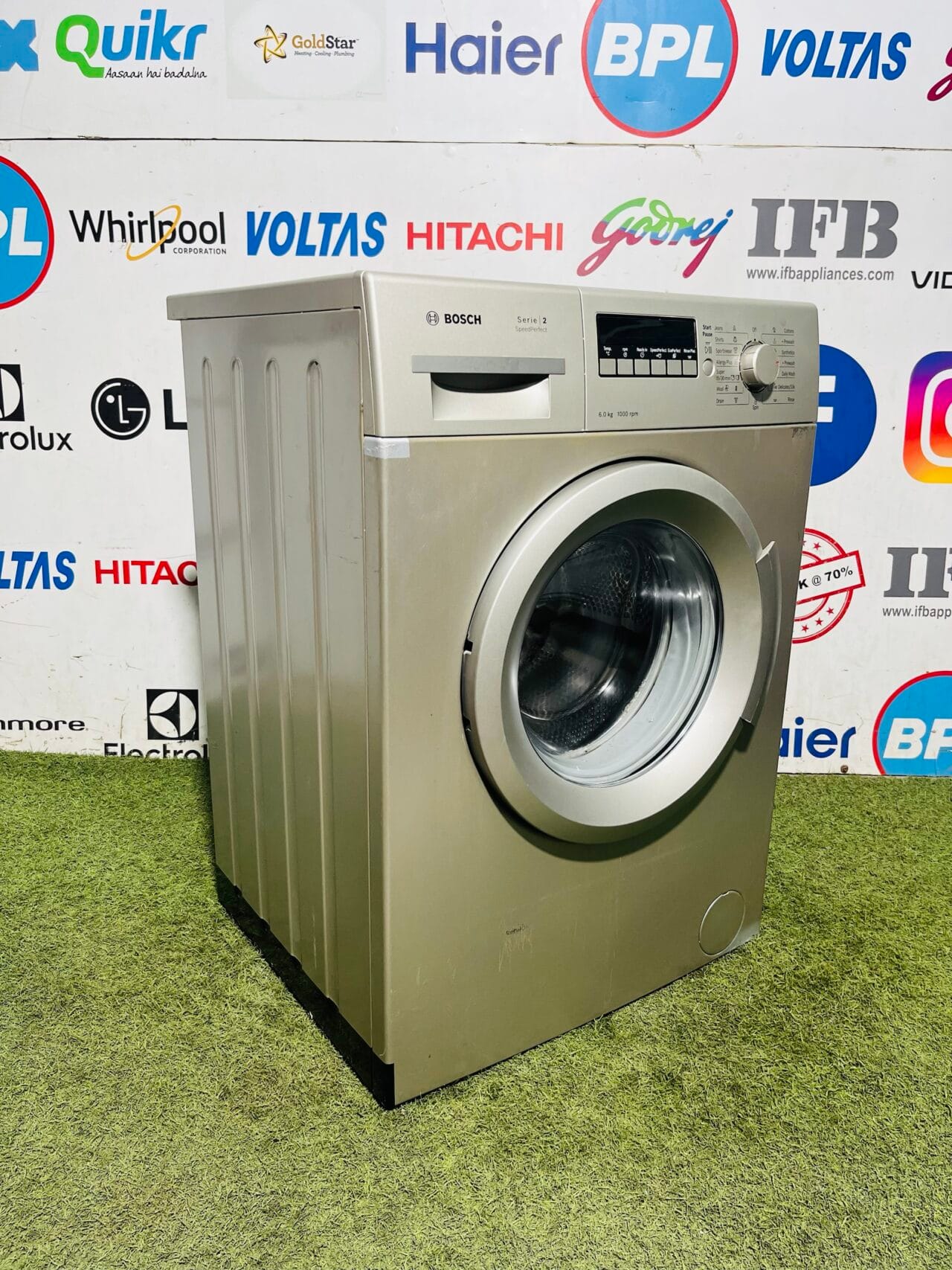 Bosch series 2 speed perfect 1000 rpm with digital time display 6 kg fully automatic front load washing machine - Image 6