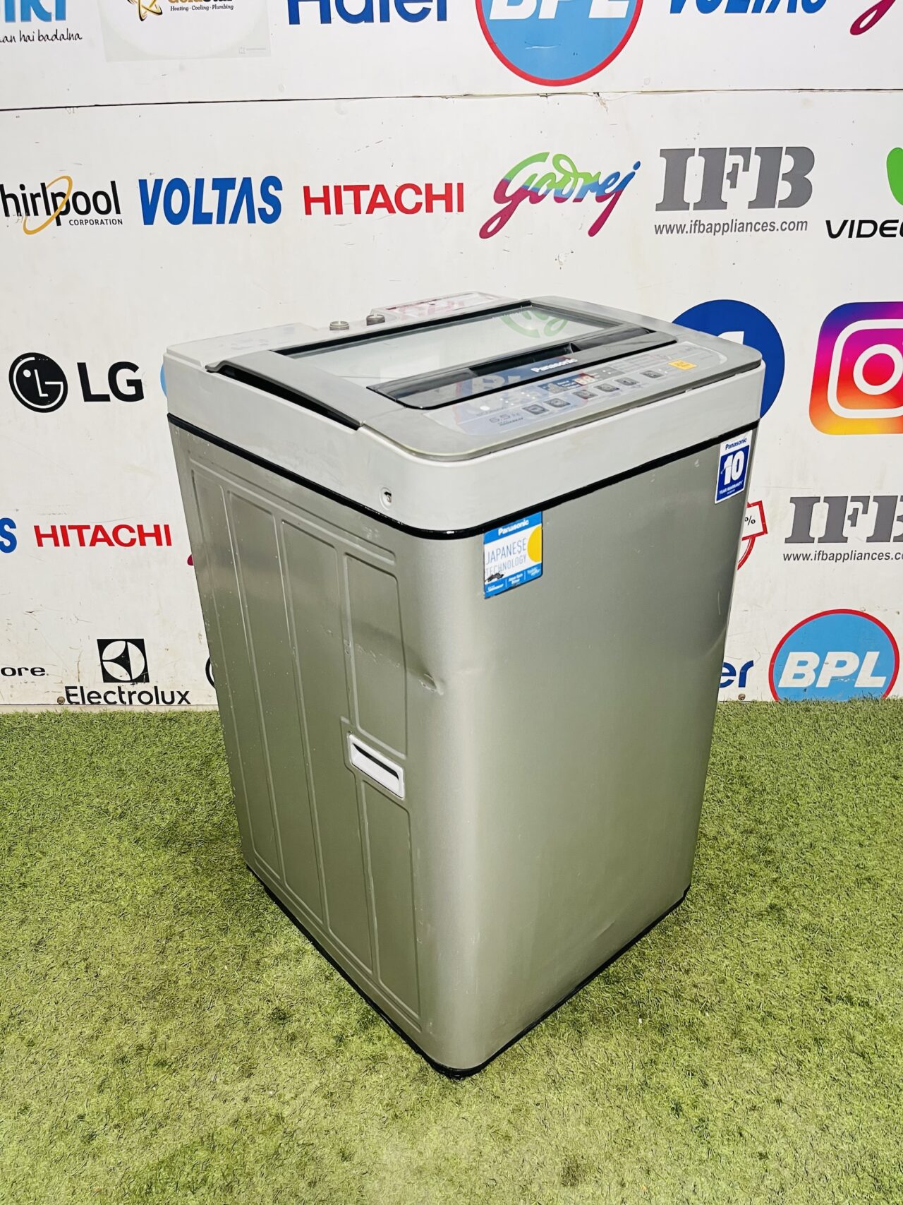 Panasonic eco navi eco aqua beat silver in colour 6.2 kg fully automatic used top load washing machine - Image 5