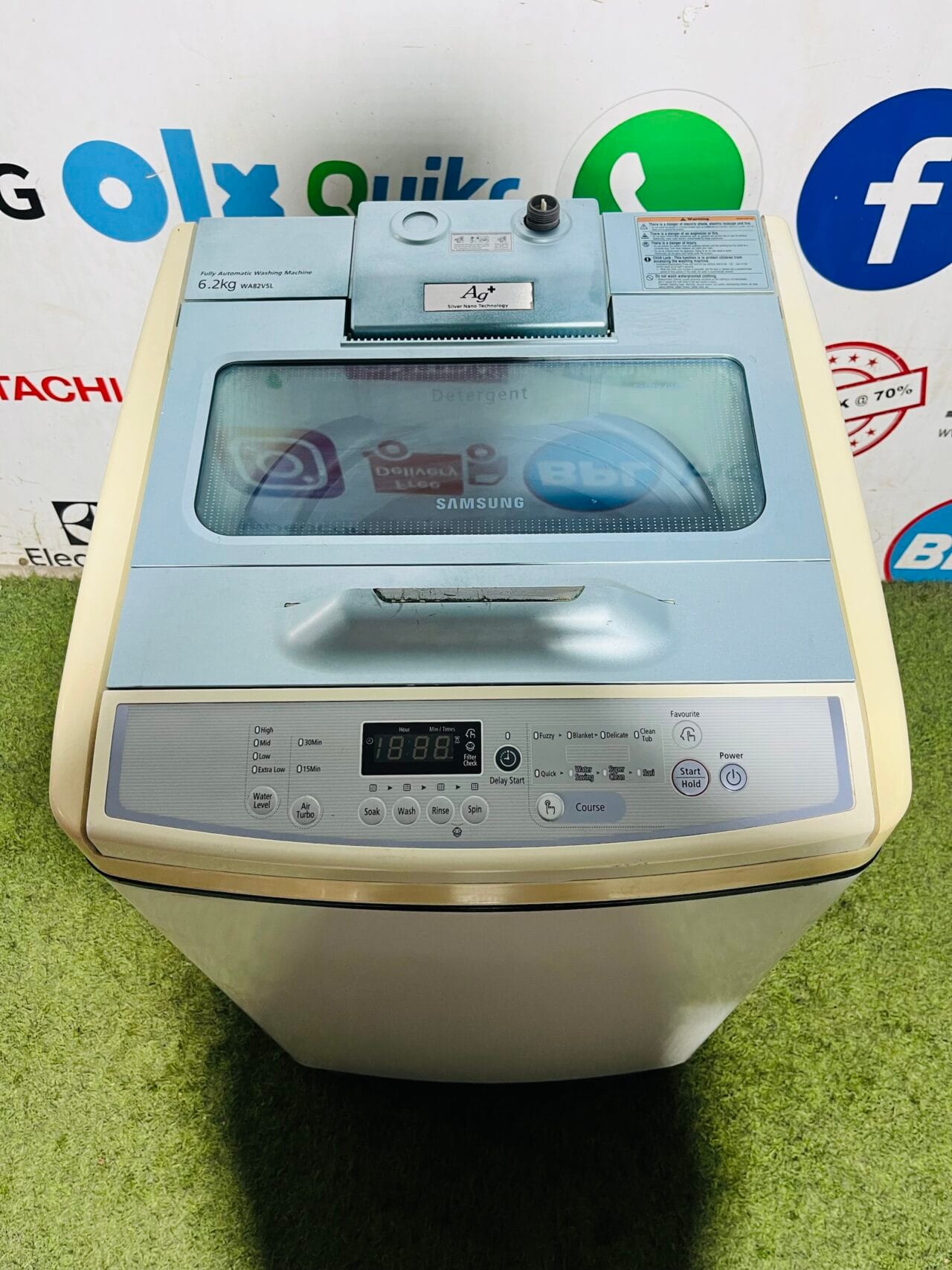 Samsung ag + silver nano technology 6.2 kg fully automatic top load washing machine - Image 2