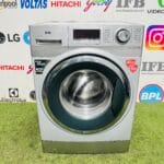 IFB elite plus sxr aqua energy eco saving 7.5 kg 1200 rpm black and silver in colour gently used fully automatic front load washing machine