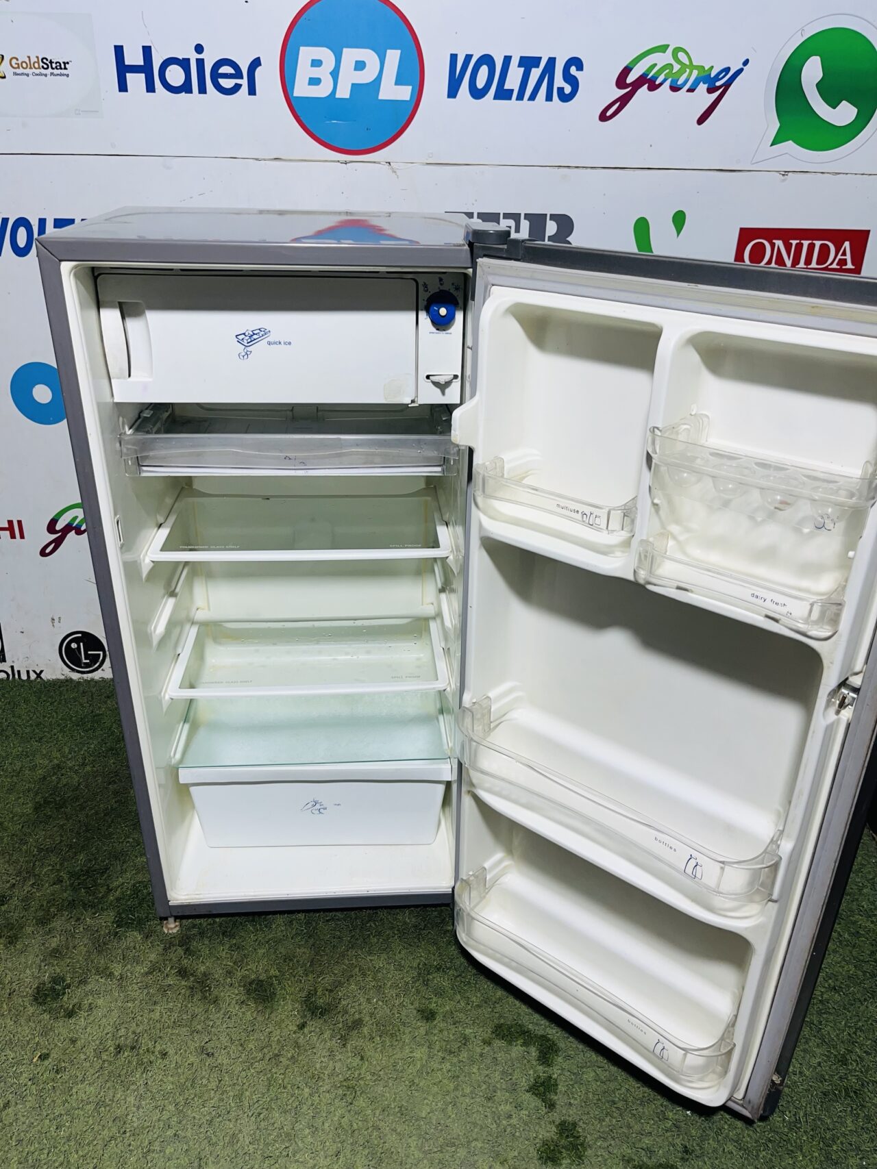 Whirlpool ice magic 5 star energy rating inbuilt stabiliser 180 ltr grey in colour used single door refrigerator - Image 3