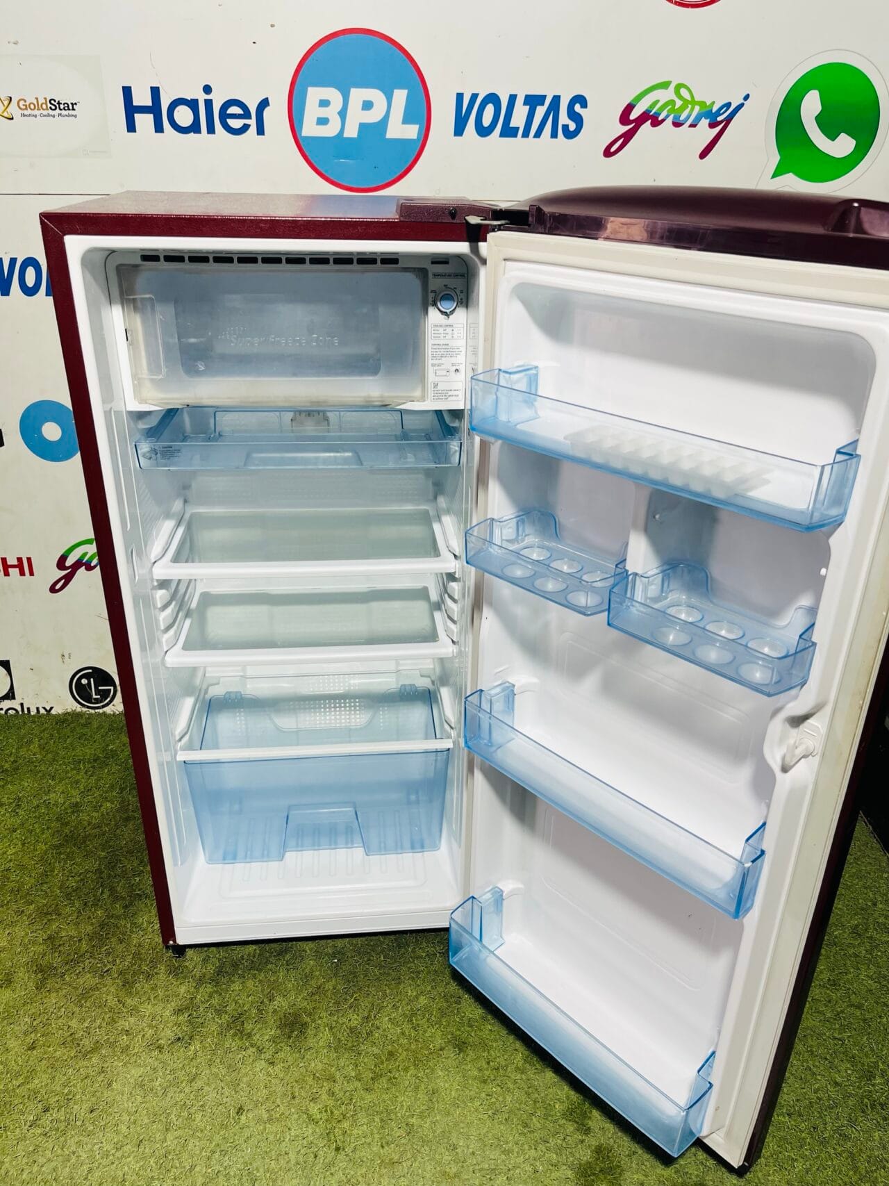 Samsung red flower model in build stabiliser, 190 L gently used good working condition, single or refrigerator - Image 3