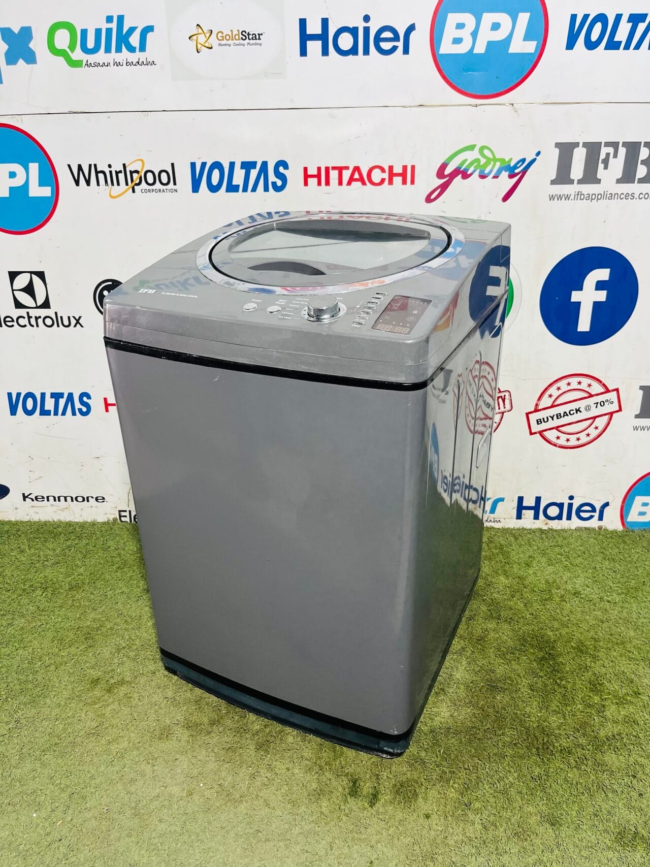 IFB TL-RDS aqua grey in colour with silver chromed steel drum 6.5 kg fully automatic top load washing machine - Image 5