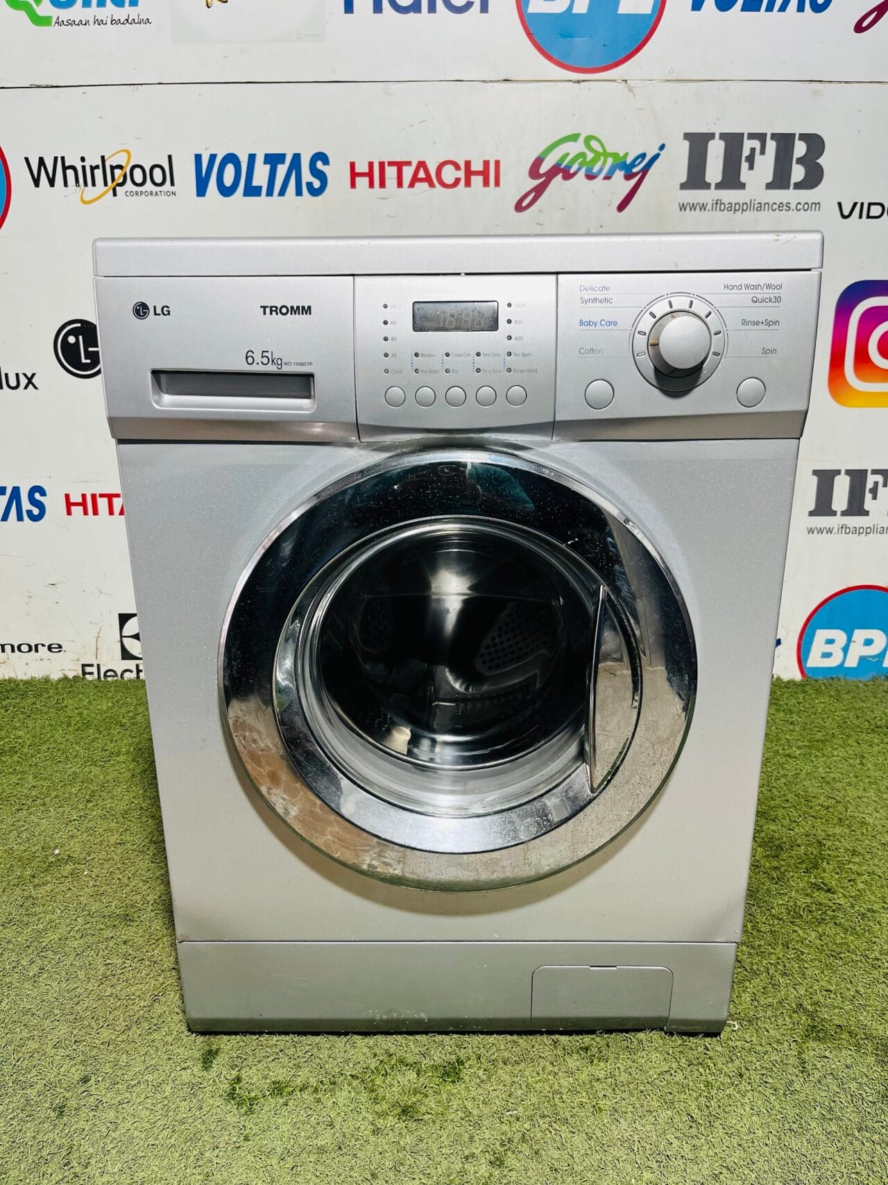 Lg tromm allergy care energy saving 6.5 kg silver in colour fully automatic front load washing machine