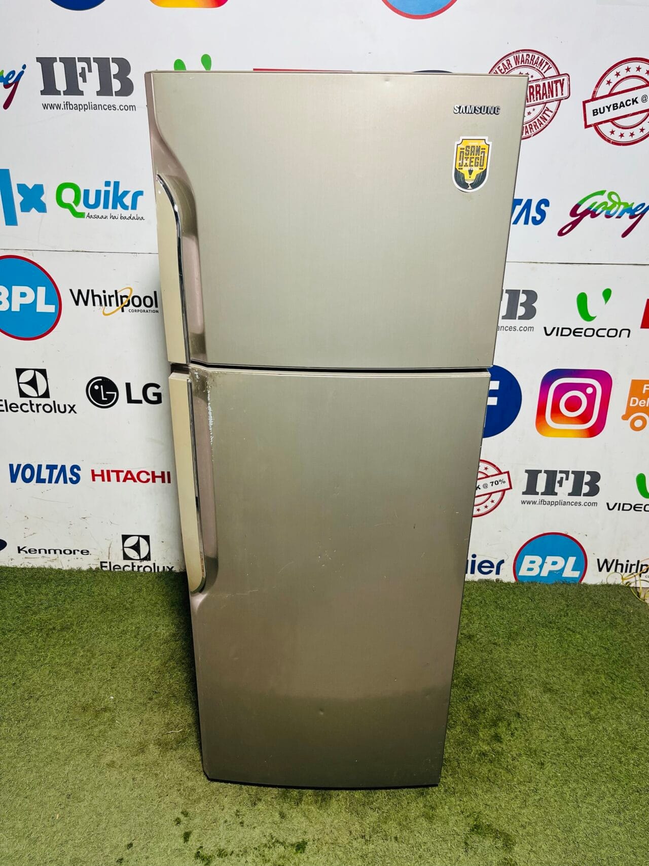 Samsung 5 star energy rating inbuilt stabiliser 280 ltr used double door refrigerator in banglore