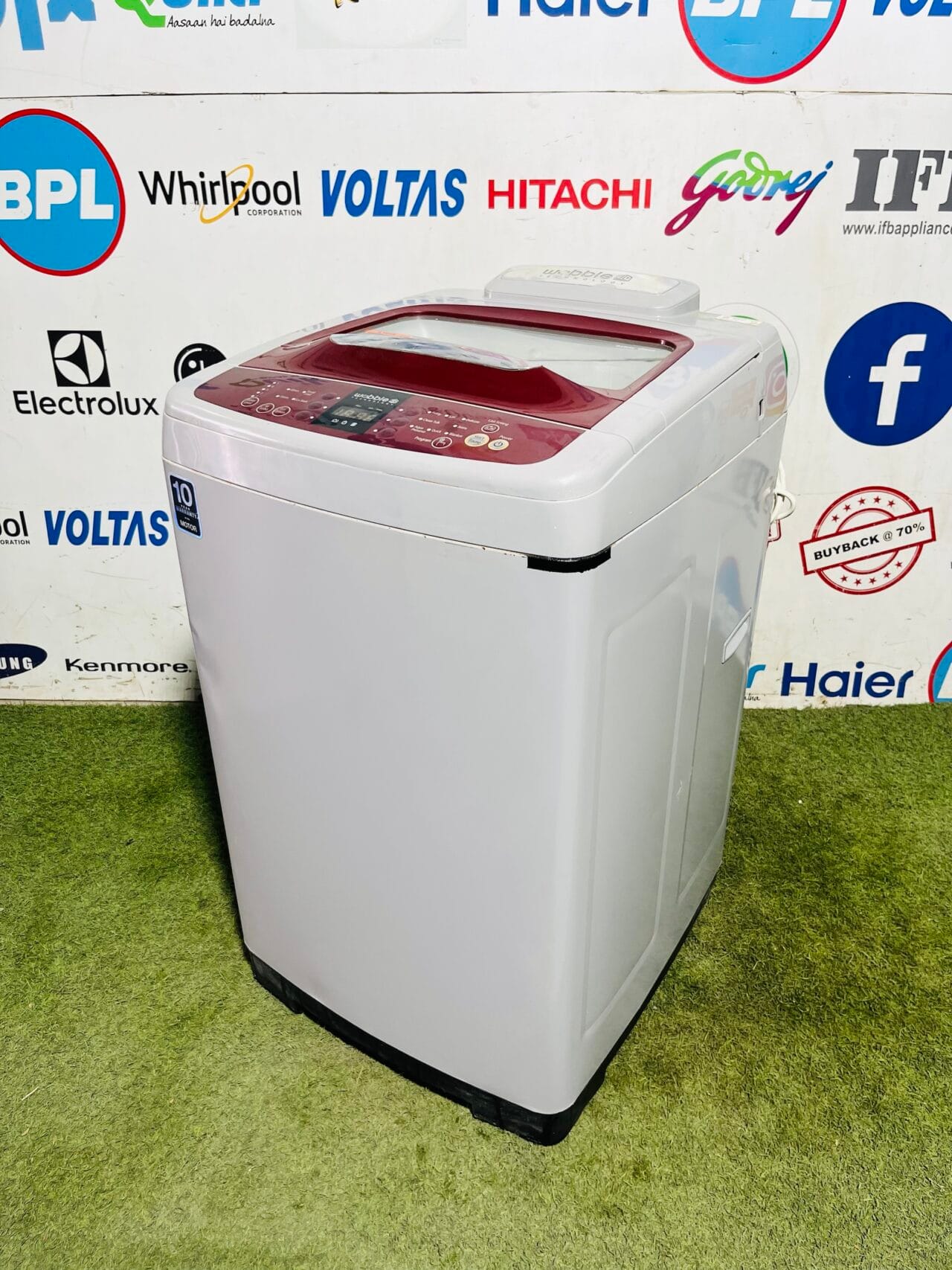 Samsung wobble 3D technology grey and red in colour 6.2 kg fully automatic gently used top load washing machine - Image 5