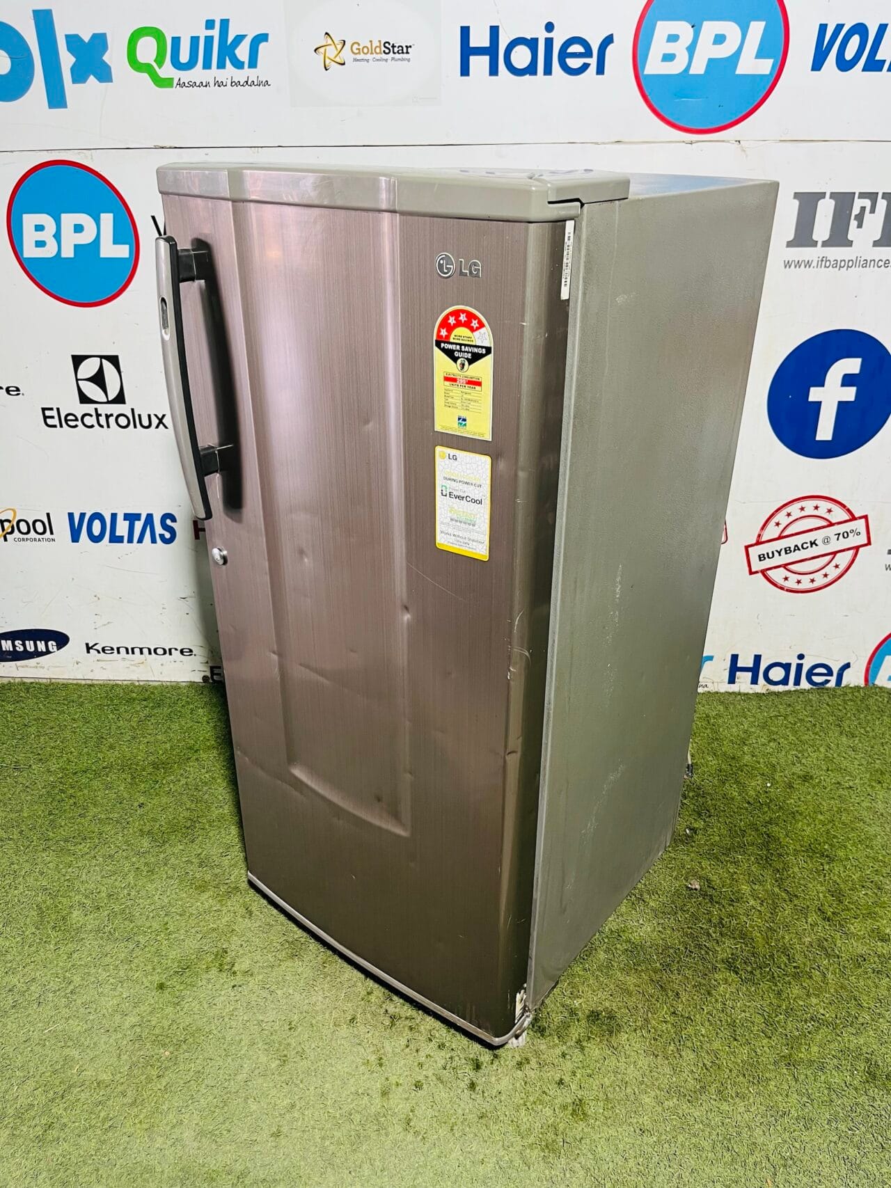 Lg 4 star energy rating inbuilt stabiliser 190 ltr grey in colour used single door refrigerator - Image 4