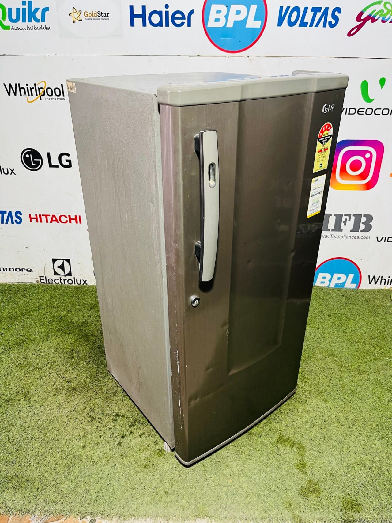 Lg 4 star energy rating inbuilt stabiliser 190 ltr grey in colour used single door refrigerator - Image 5