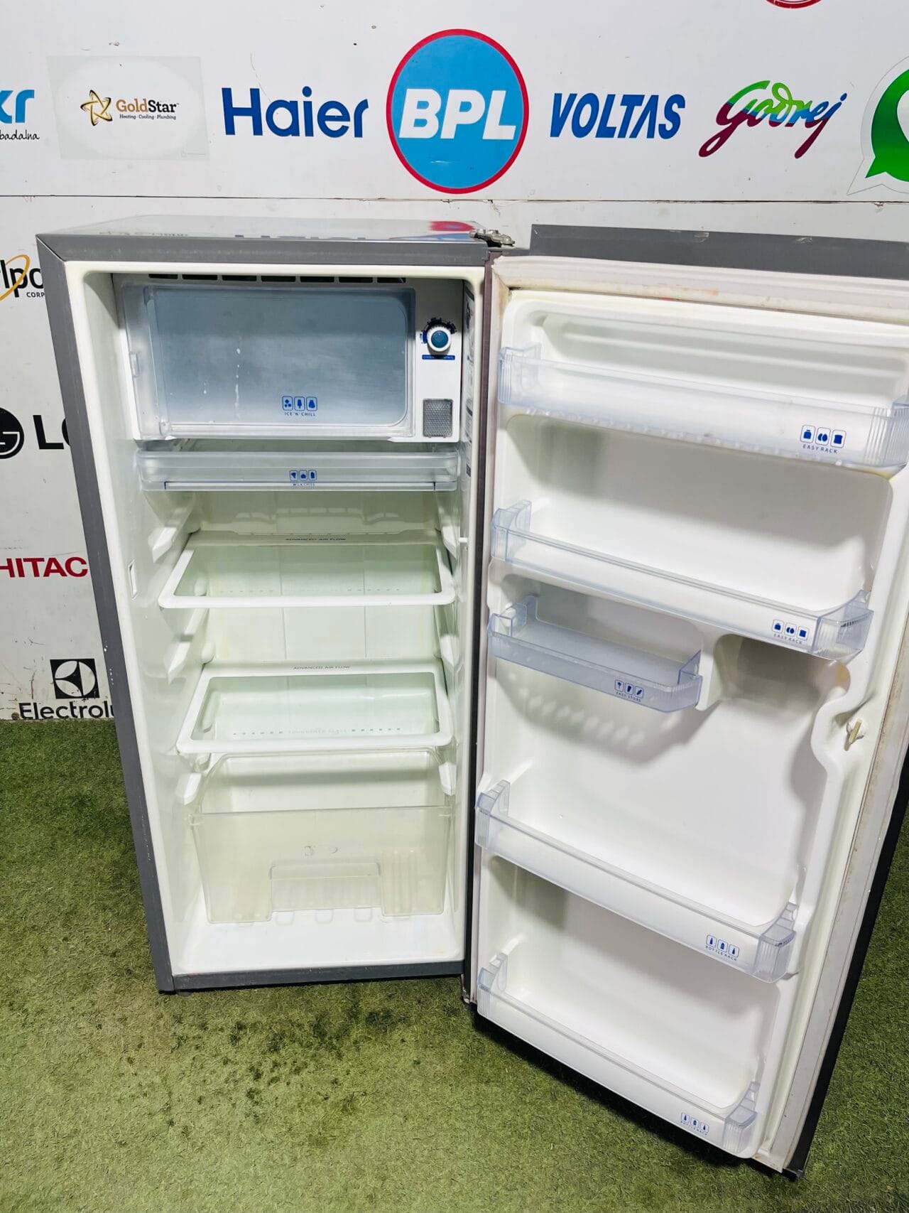 Whirlpool power cool ice magic 5 star energy rating inbuilt stabiliser grey in colour used 190 ltr single door refrigerator - Image 3