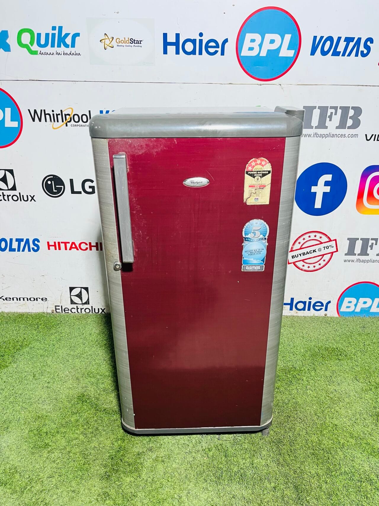 Whirlpool master mind 4 star energy rating inbuilt stabiliser double colour 190 ltr single door refrigerator