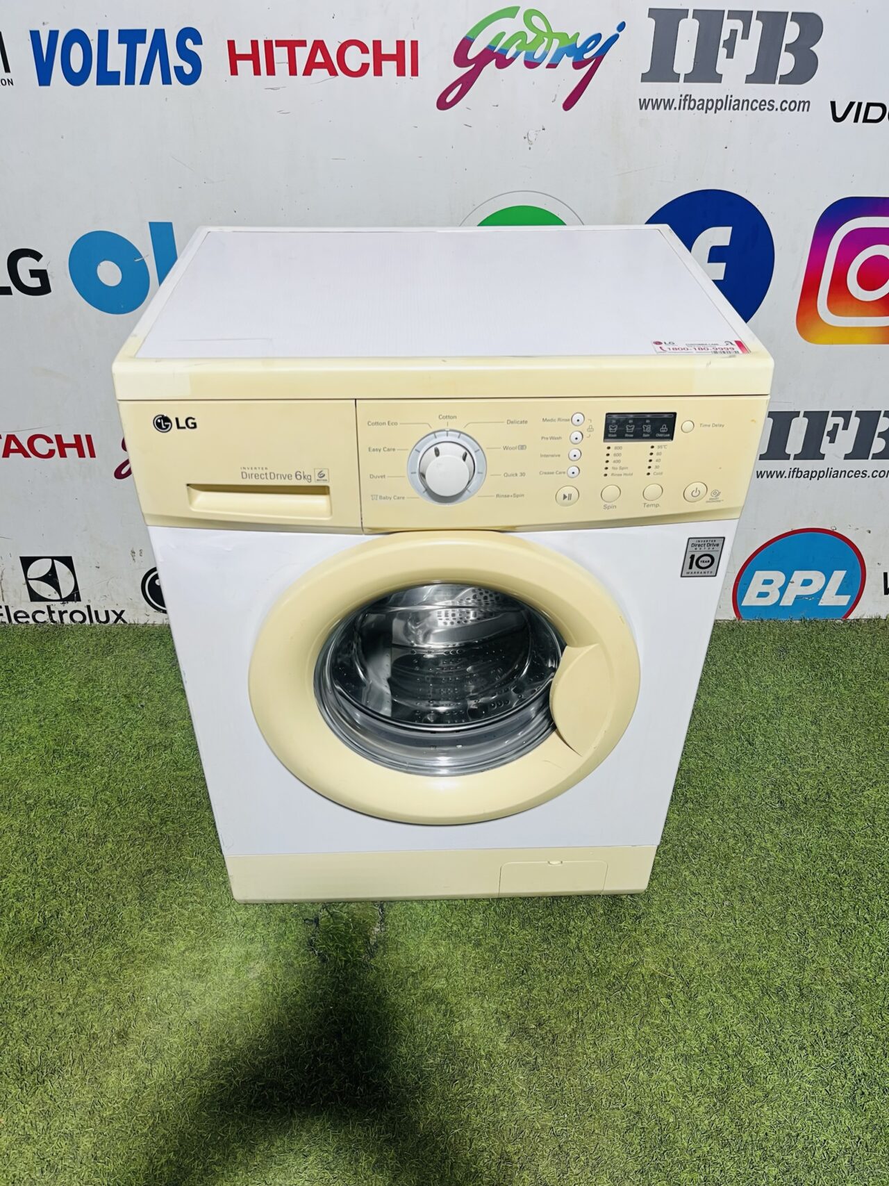 LG 6th motion digital inverter direct driver with less noise and vibrations 6 kg fully automatic front load washing machine - Image 2