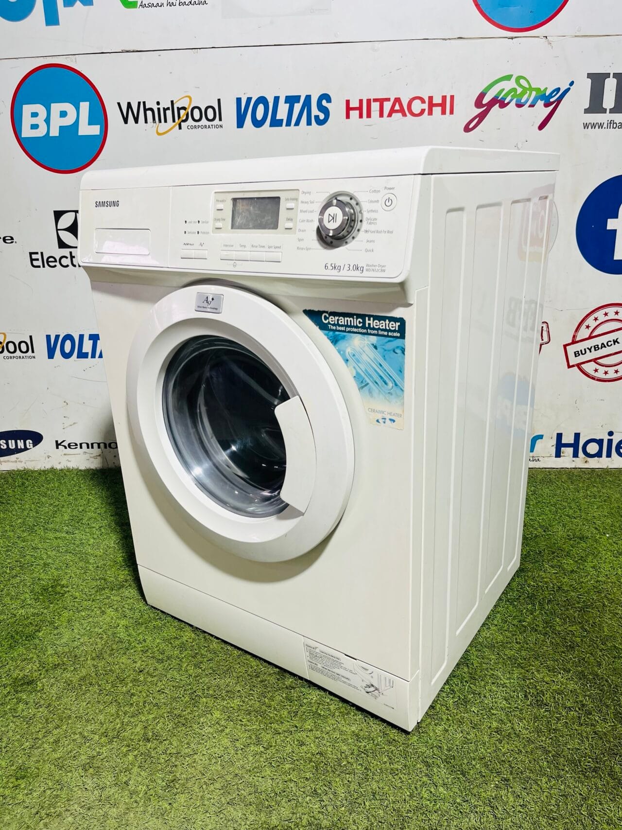 Samsung AG plus silver nano technology with inbuilt ceramic heater 6.5 / 3 kg washer and dryer with multiple washing options like new condition fully automatic front load washing machine - Image 4