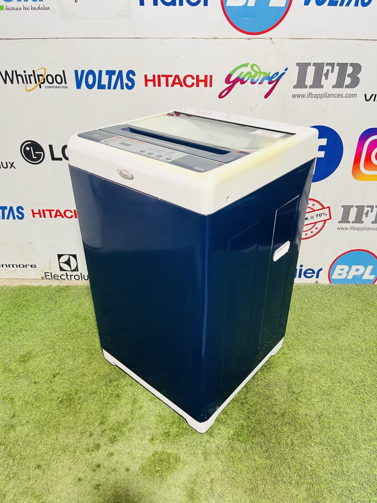 Whirlpool 6th sense white magic 123 white and blue in colour 6.5 kg with auto restart gently used fully automatic top load washing machine - Image 5