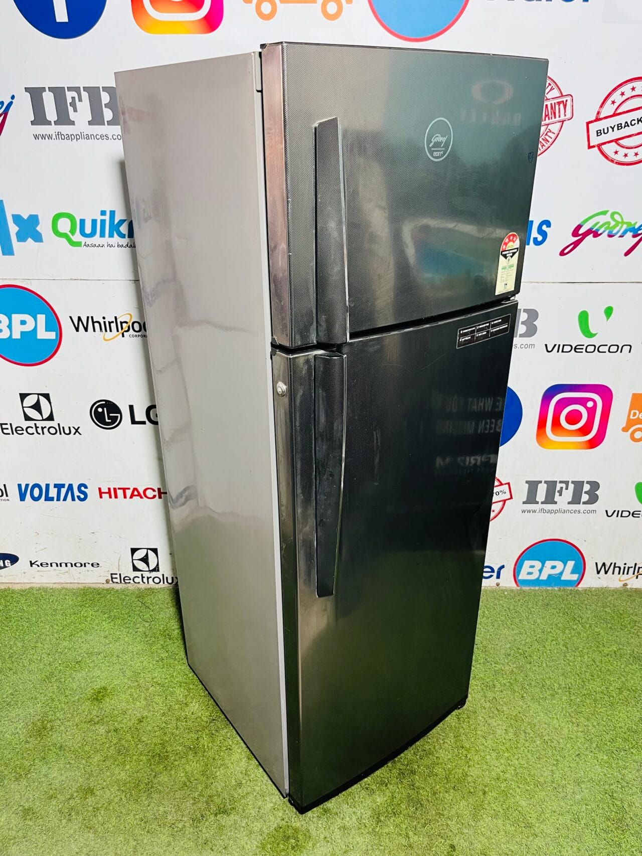 Godrej eon 4 star energy rating inbuilt stabiliser 300 ltr steel finish gently used double door refrigerator - Image 5