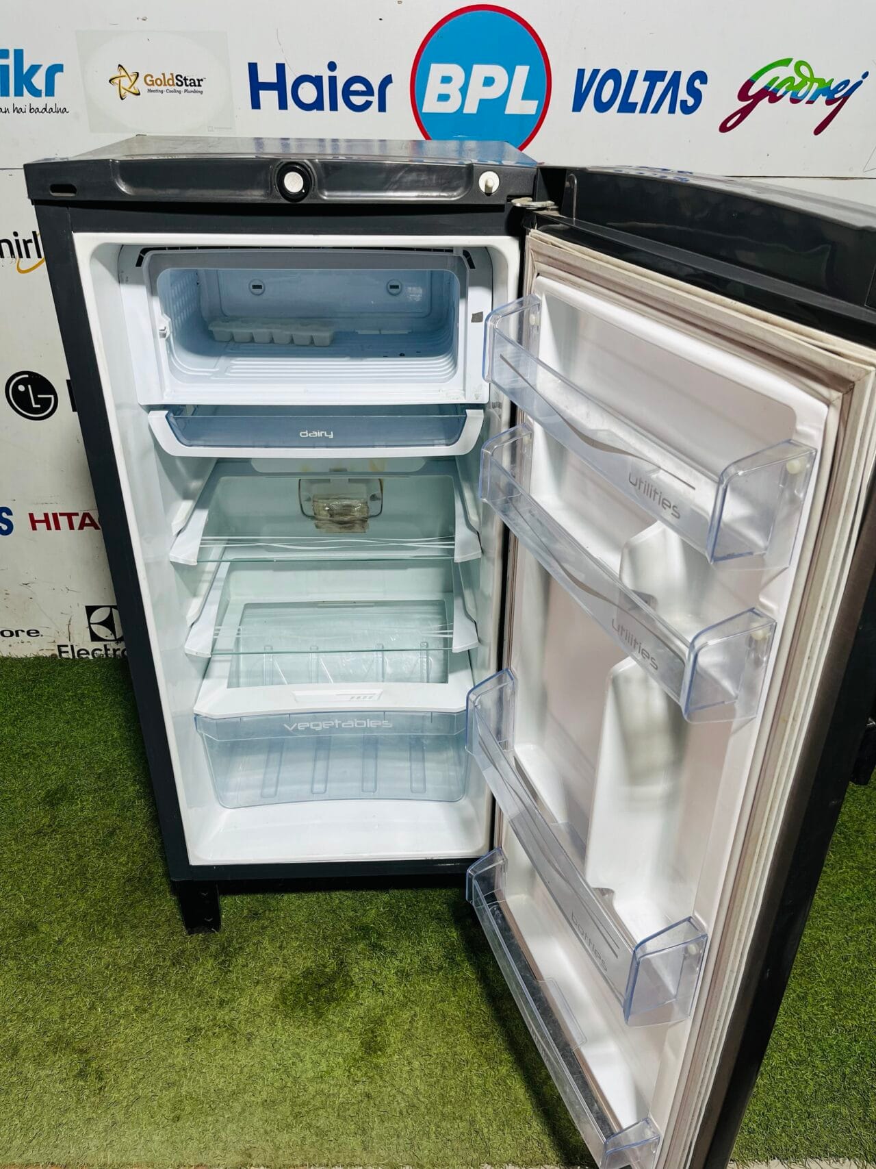 Godrej edge pro inbuilt stabiliser 190 ltr energy saving steel finish gently used single door refrigerator - Image 3