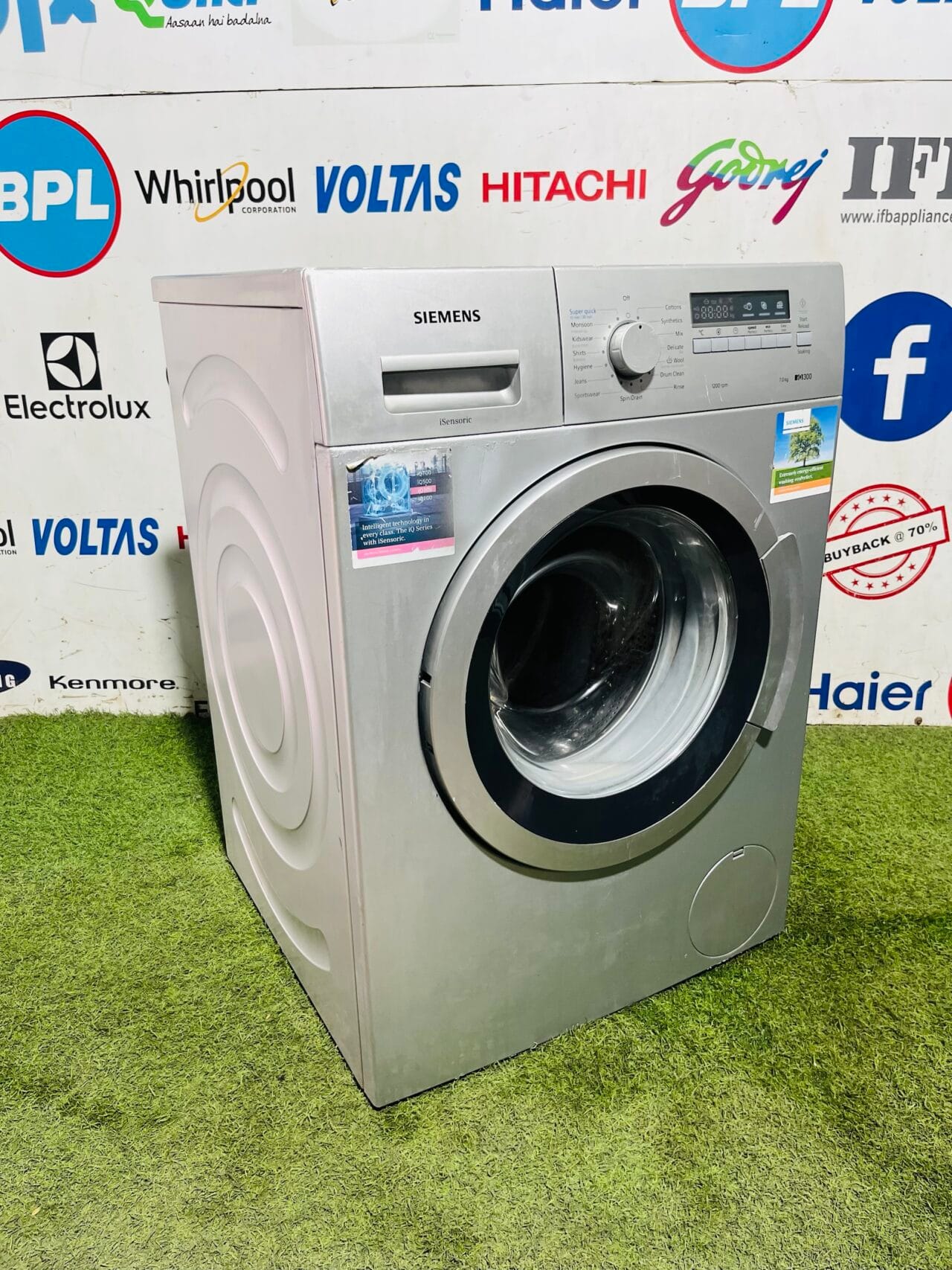 Siemens i sensoric iq 300 7 kg silver in colour 1200 rpm gently used fully automatic front load washing machine - Image 5