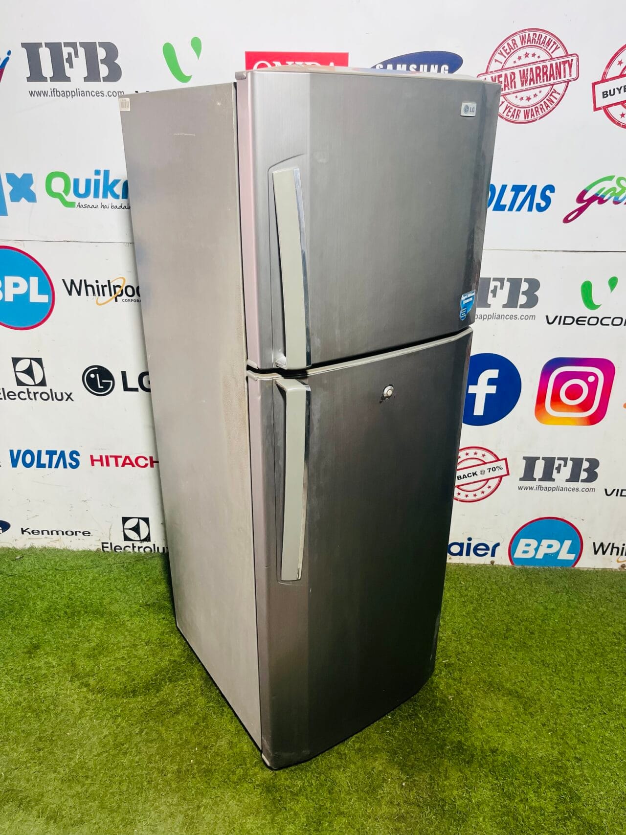 Lg 4 star energy rating inbuilt stabiliser grey in colour 260 ltr double door refrigerator - Image 5