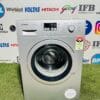 Bosch anti tangle series 4 five star energy rating 7 kg with 1200 rpm silver in colour like new condition fully automatic front load washing machine