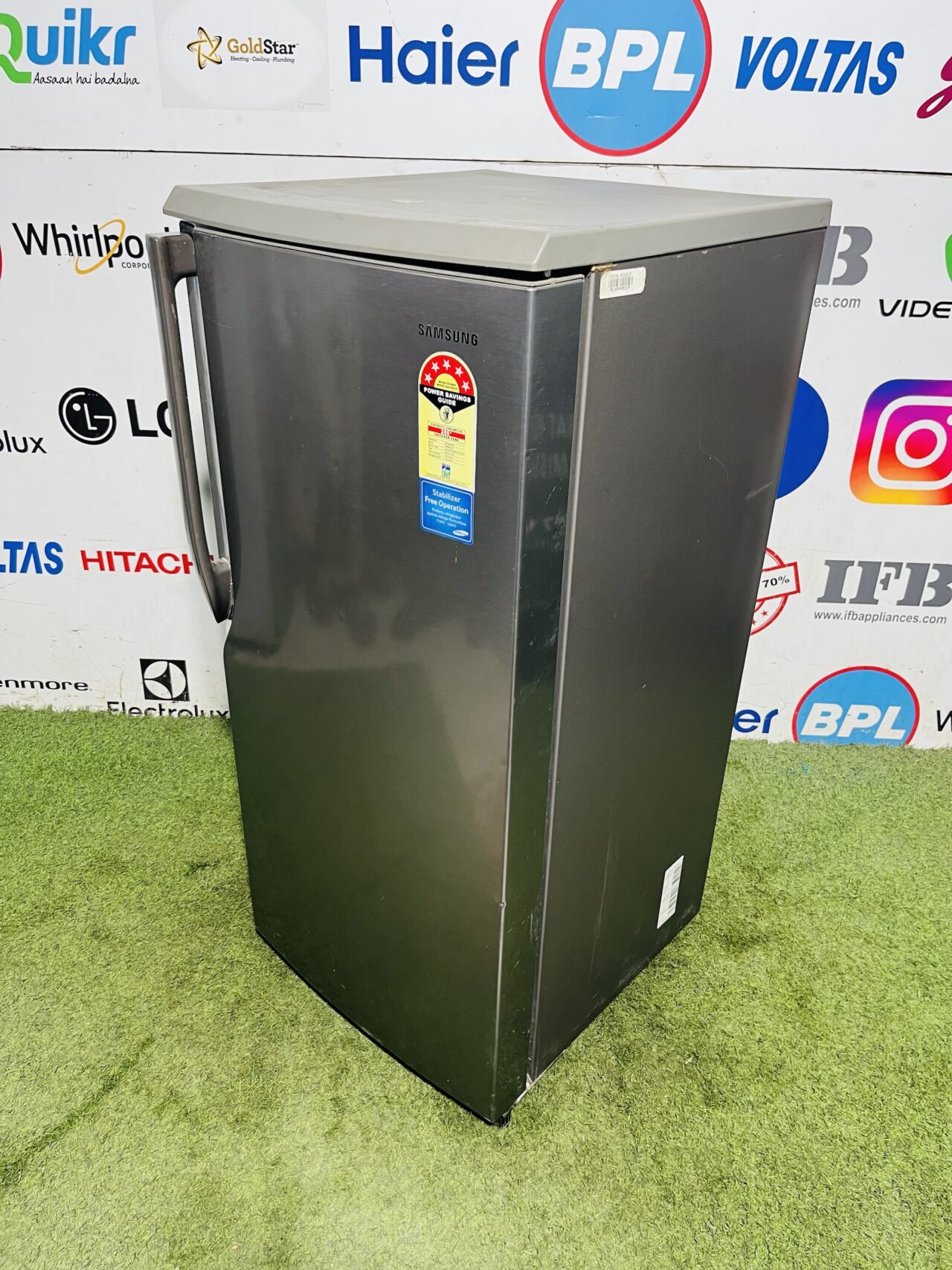 Samsung 5 star energy rating inbuilt stabiliser steel finish 190 ltr single door refrigerator - Image 5