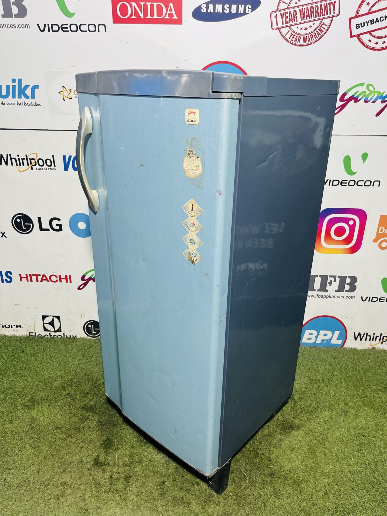 Godrej edge 5 star energy rating inbuilt stabiliser 200 ltr blue in colour single door refrigerator - Image 5