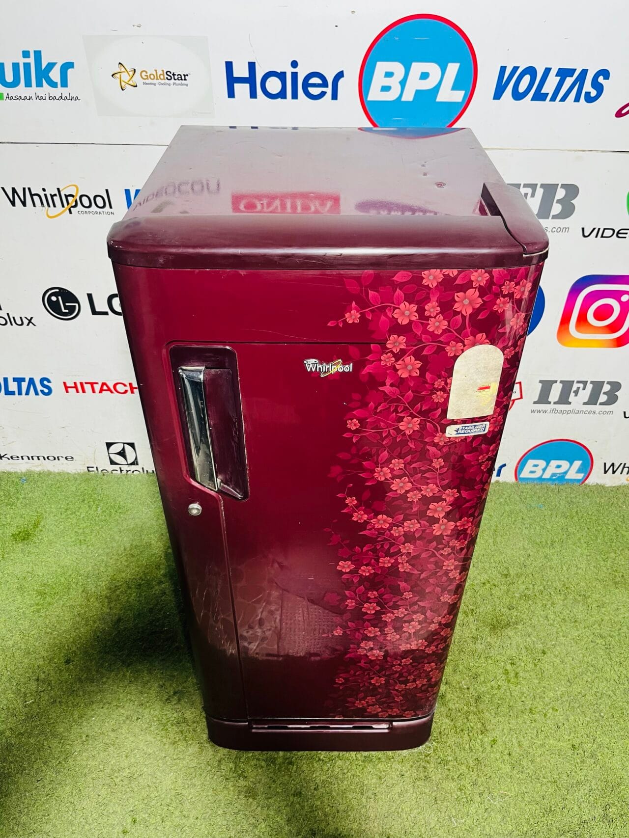 Whirlpool power cool 5 star energy rating inbuilt stabiliser with original base stand and onion tray 190 ltr flower model single door refrigerator - Image 2