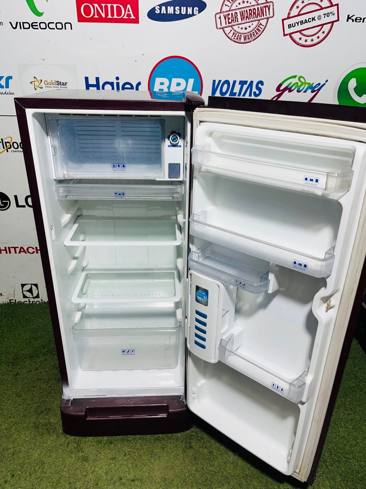Whirlpool power cool 5 star energy rating inbuilt stabiliser with original base stand and onion tray 190 ltr flower model single door refrigerator - Image 3