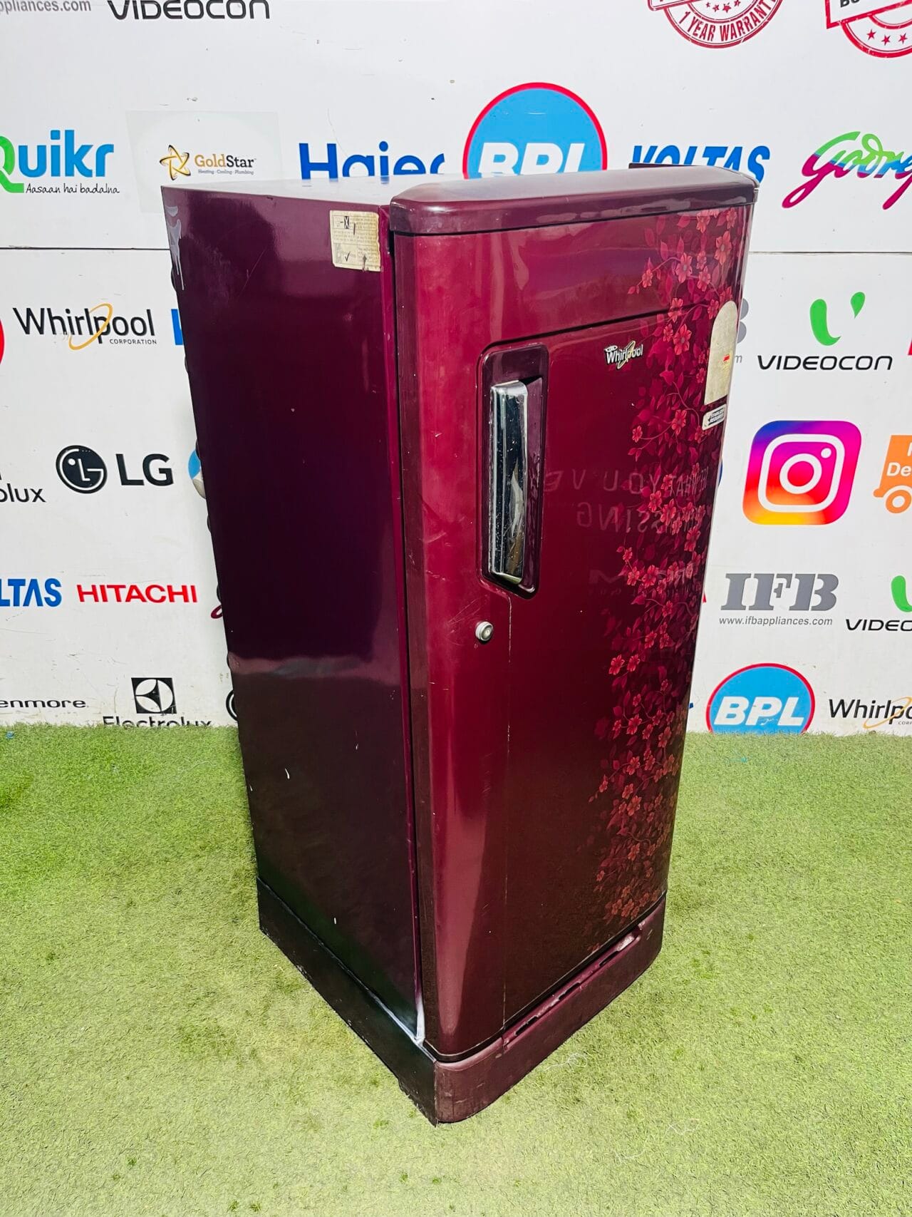 Whirlpool power cool 5 star energy rating inbuilt stabiliser with original base stand and onion tray 190 ltr flower model single door refrigerator - Image 5