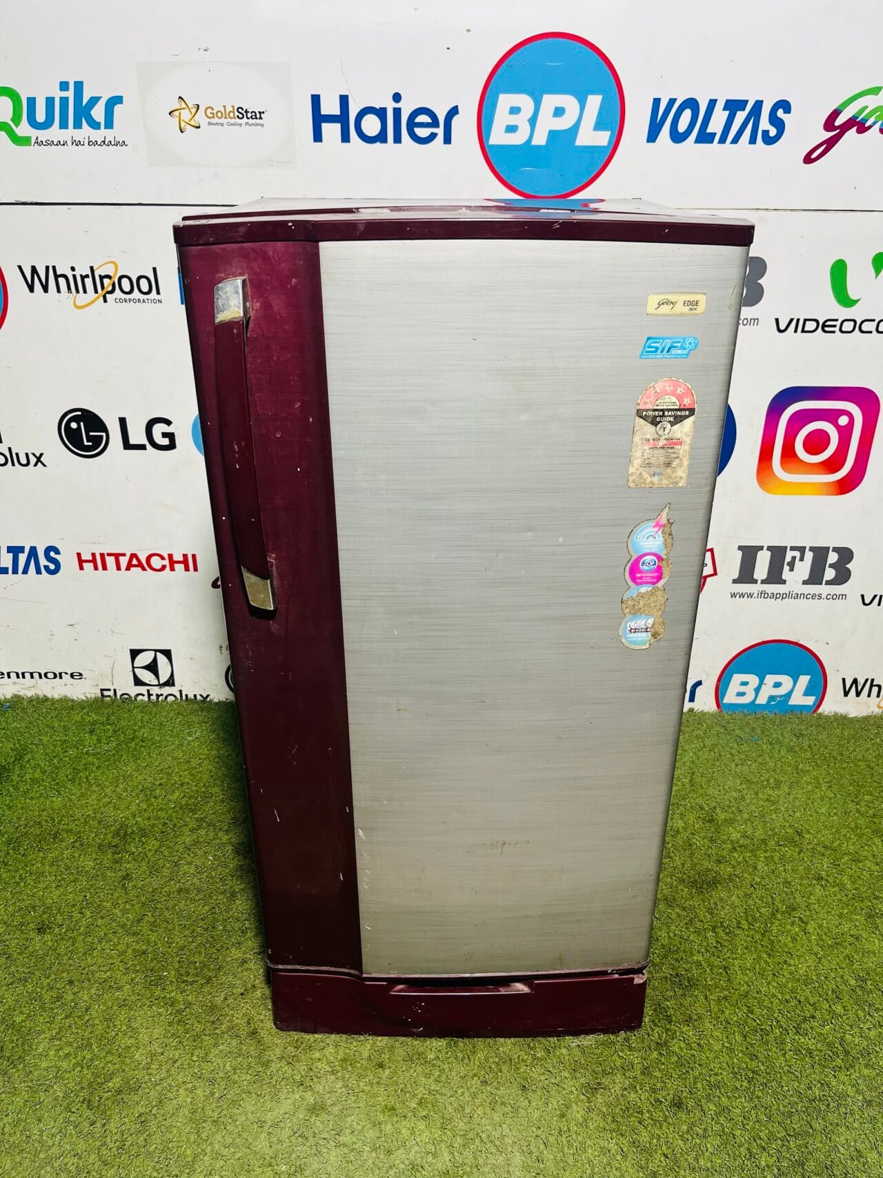 Godrej edge sx 5 star energy rating inbuilt stabiliser with base stand and onion tray 190 ltr single door refrigerator for sale