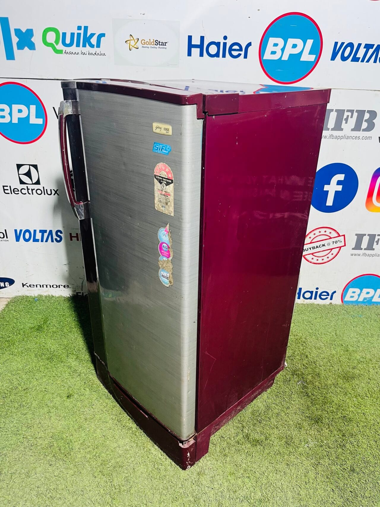 Godrej edge sx 5 star energy rating inbuilt stabiliser with base stand and onion tray 190 ltr single door refrigerator for sale - Image 5