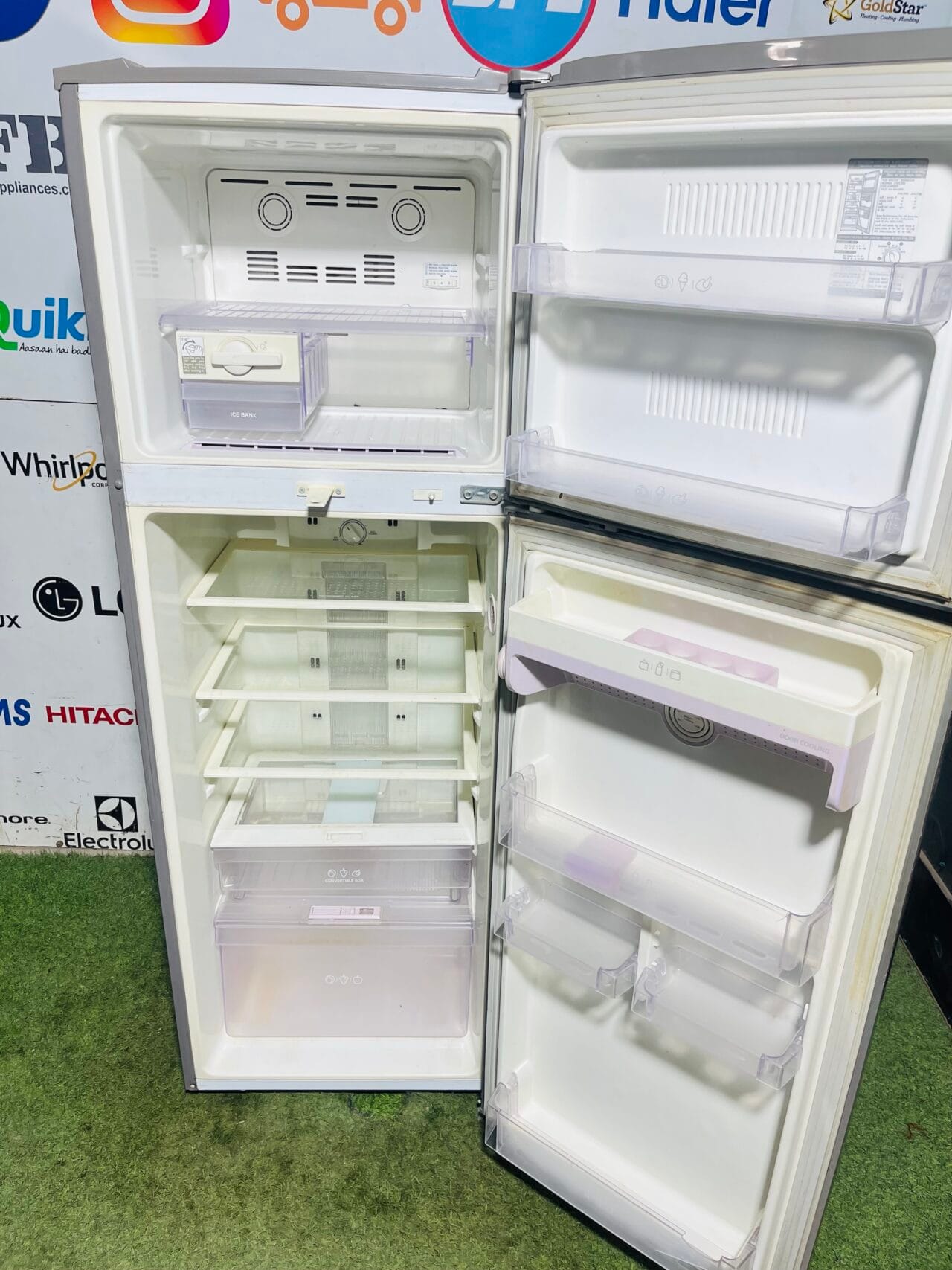 Lg 5 star energy rating inbuilt stabiliser silver in colour 320 ltr double door used refrigerator - Image 3