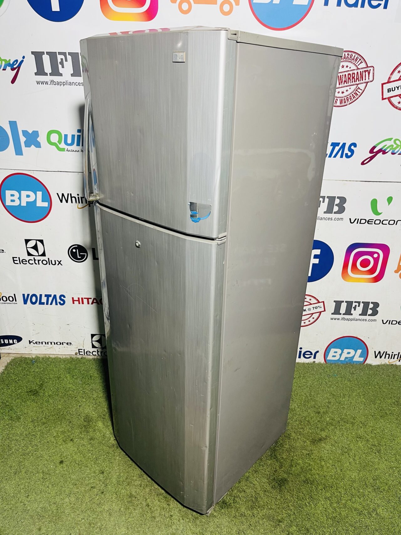 Lg 5 star energy rating inbuilt stabiliser silver in colour 320 ltr double door used refrigerator - Image 5