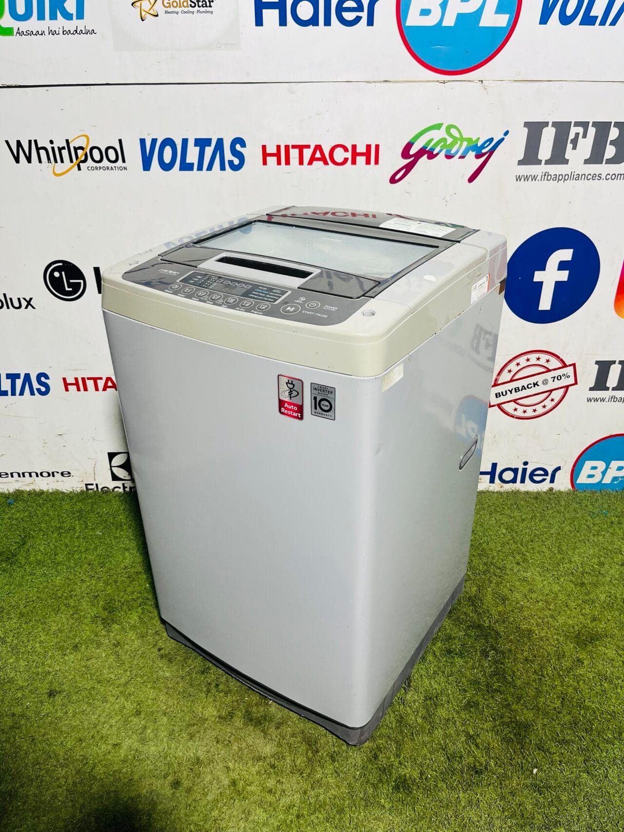 Lg smart diagnosis jet spray + inverter technology 6.5 kg gently used auto restart fully automatic top load washing machine - Image 5