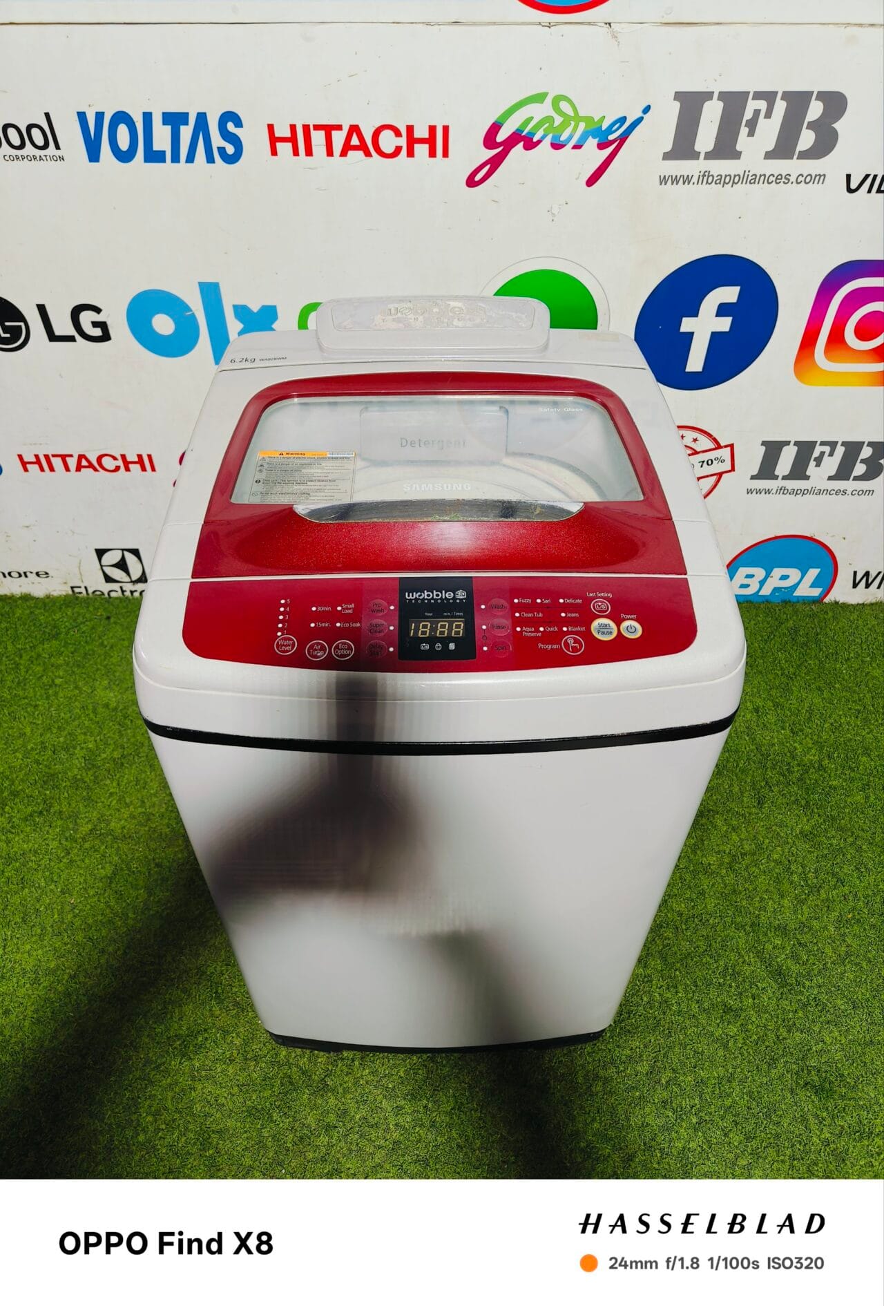 Samsung wobble technology 6.2 kg double colour fully automatic top load washing machine - Image 2