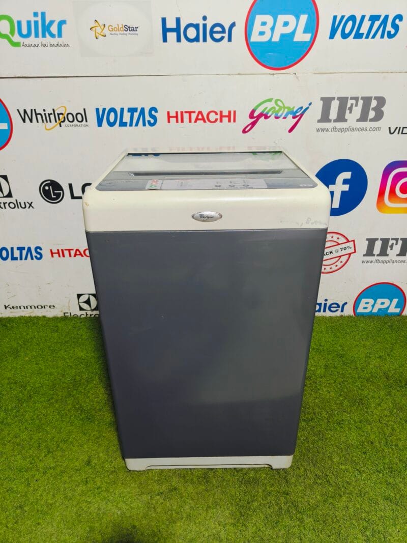 whirlpool white magic 123 with auto restart 6.5kg fully automatic top load washing machine