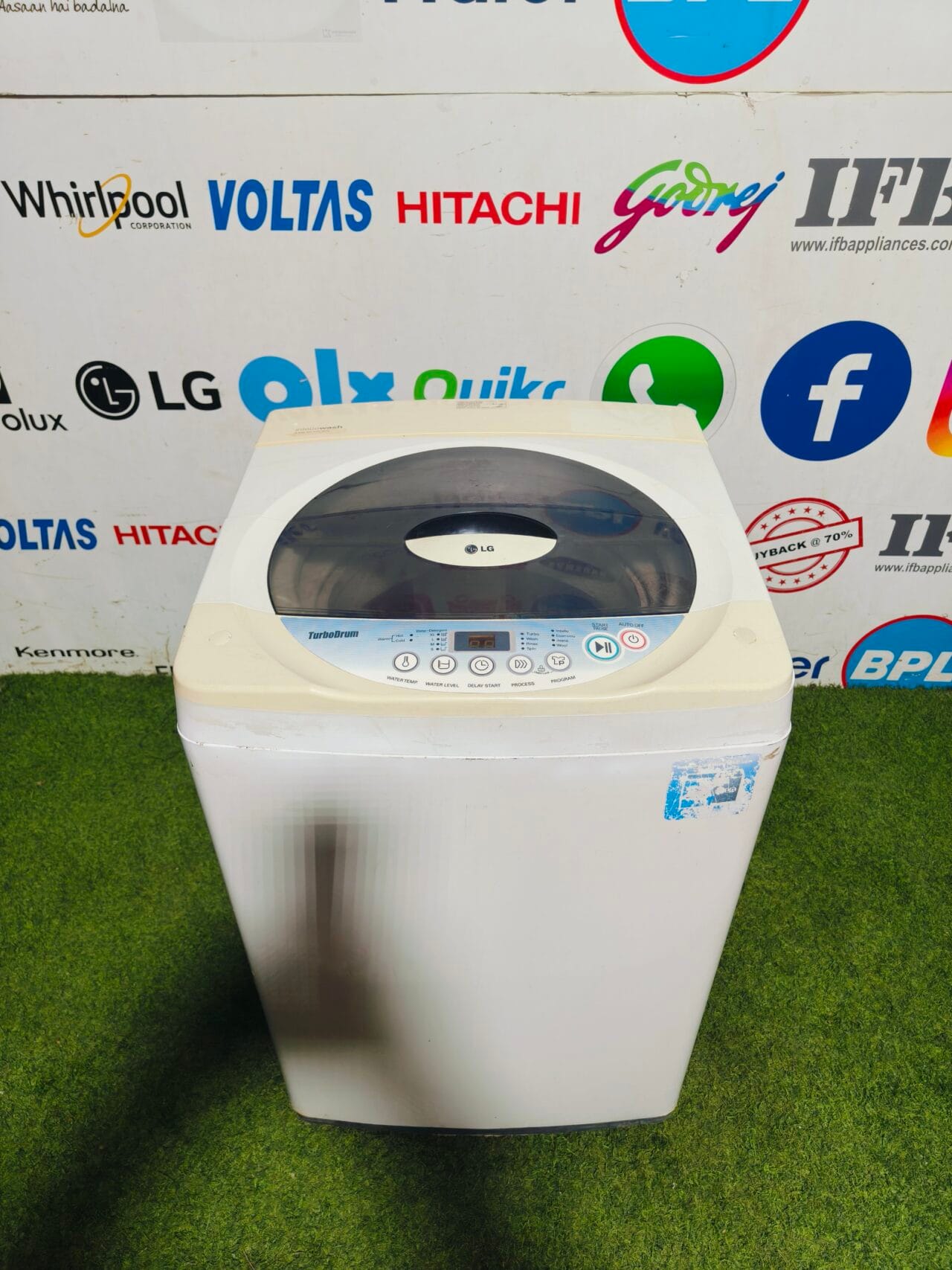 LG intello wash turbo drum 6.5 kg fully automatic top load washing machine - Image 2