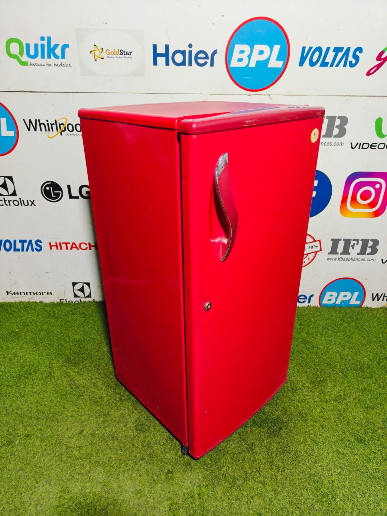 LG A-one inox red in colour 190 ltr single door refrigerator in banglore - Image 5