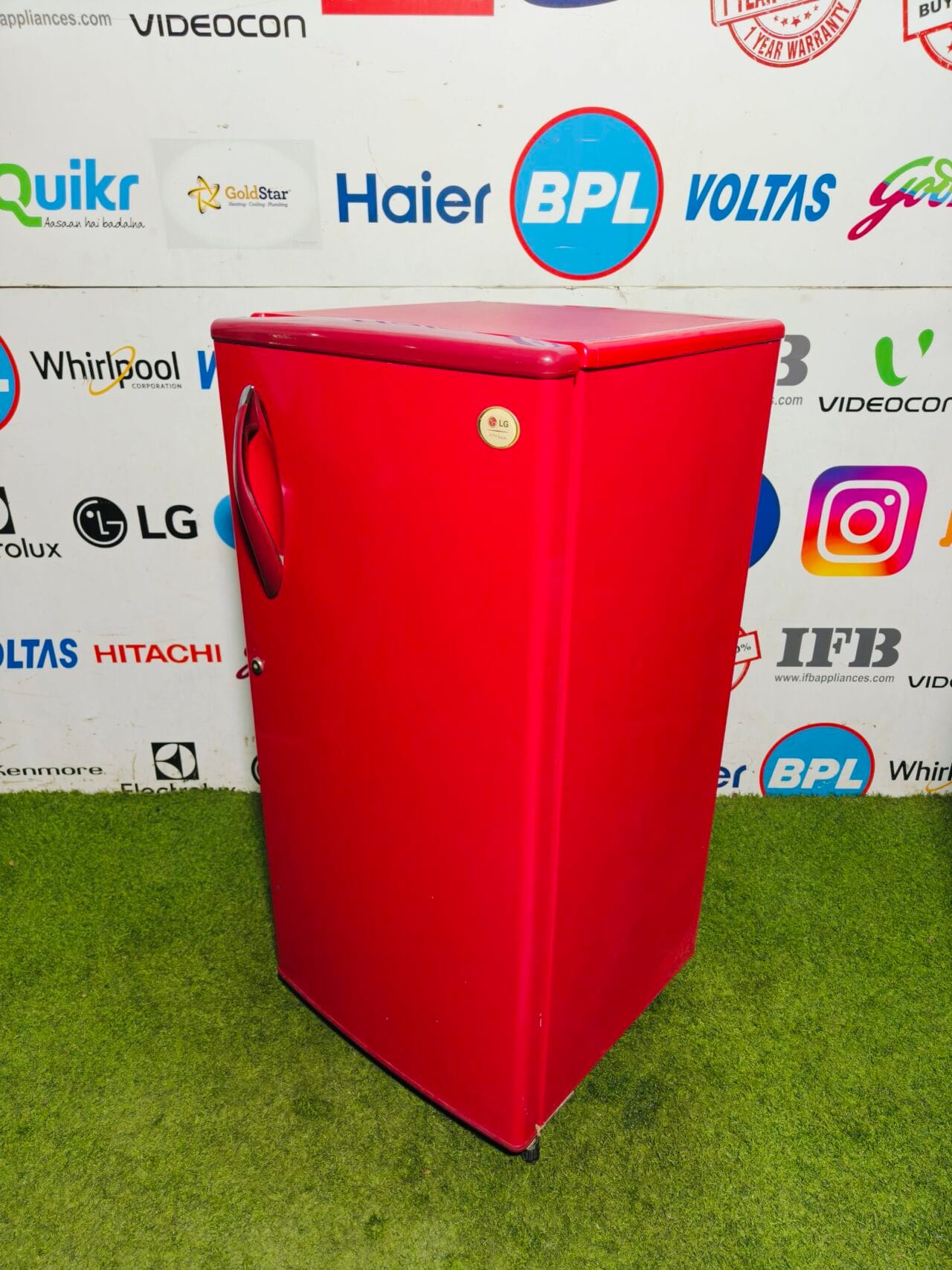 LG A-one inox red in colour 190 ltr single door refrigerator in banglore - Image 4