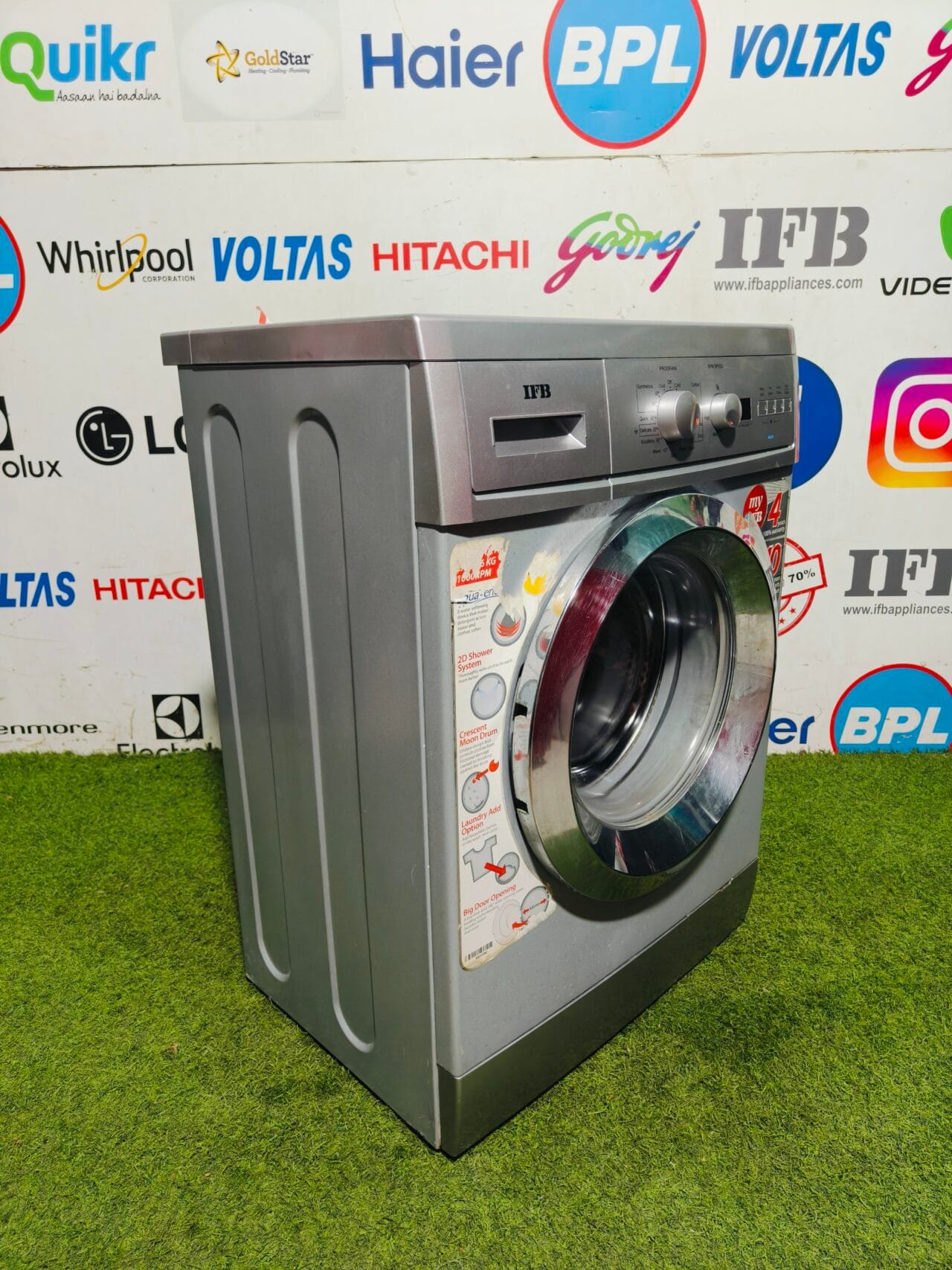 IFB serena aqua 6kg with 1000 RPM silver in colour fully automatic front load washing machine - Image 5