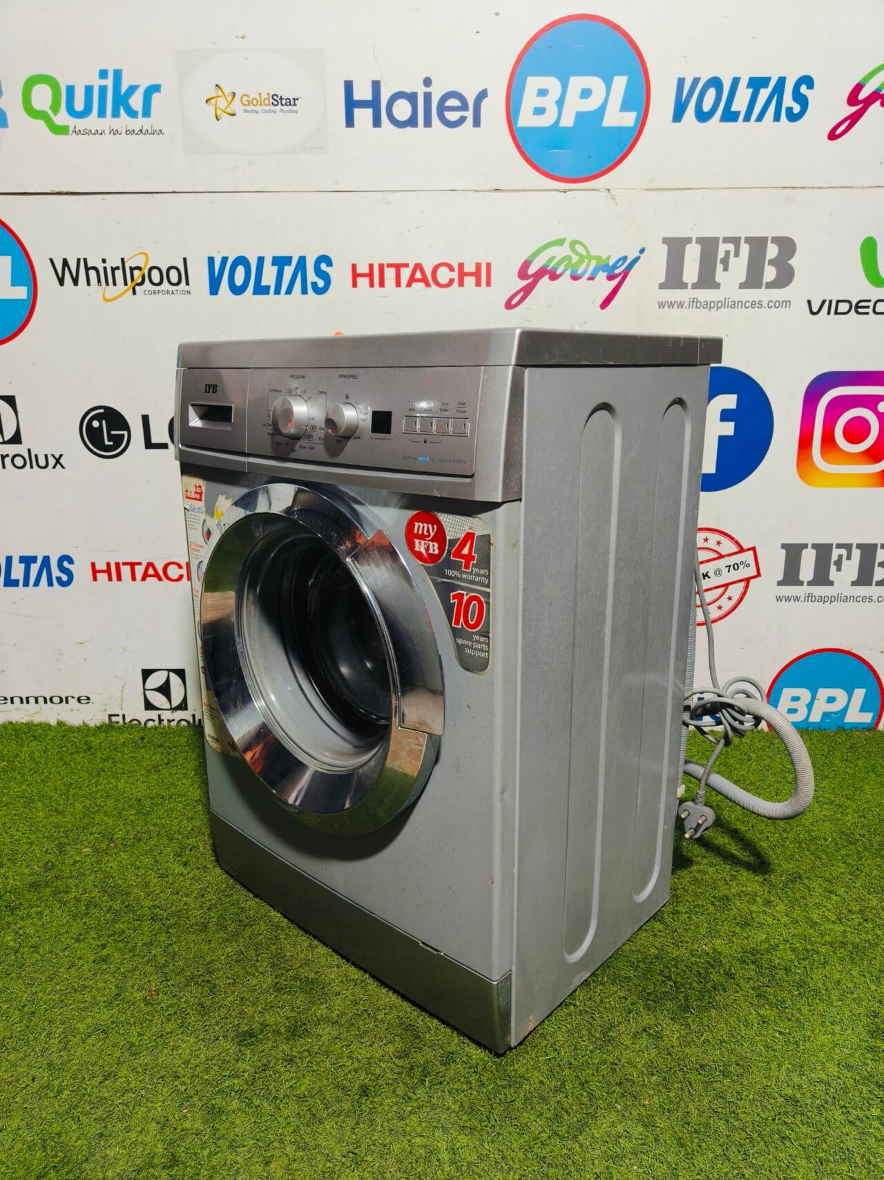 IFB serena aqua 6kg with 1000 RPM silver in colour fully automatic front load washing machine - Image 4