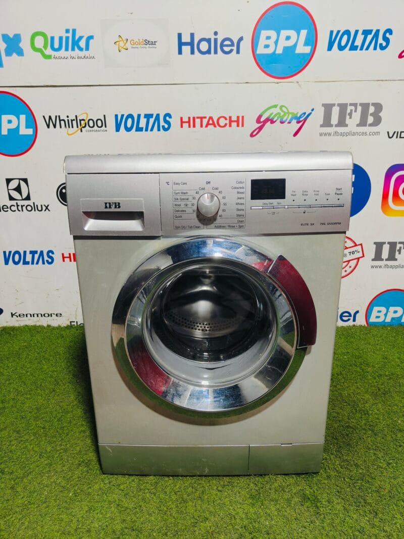 IFB Elite SX 7 kg with 1200 RPM silver in colour gently used fully automatic front load washing machine in Bangalore