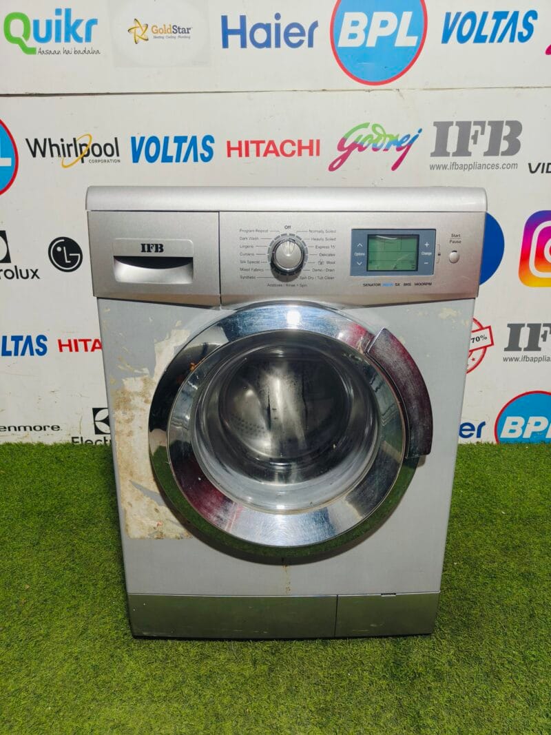 IFB senator Aqua SX 8 kg with 1400 RPM silver in colour fully automatic front load washing machine