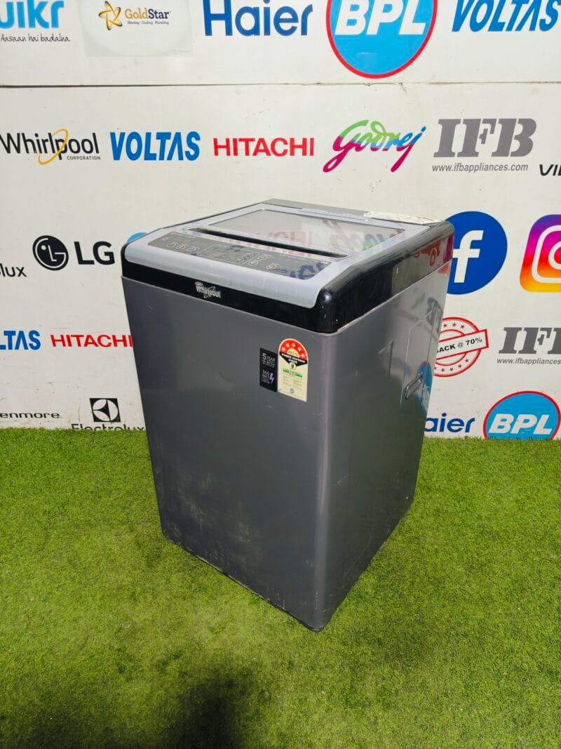 whirlpool 6th sense white magic 123 NXT 5 star energy rating with auto restart,max dry,water reuse,auto tub clean 7 kg fully automatic top load washing machine