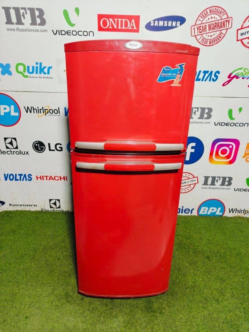 Whirlpool ice magic bright red in colour 240 l double door refrigerator