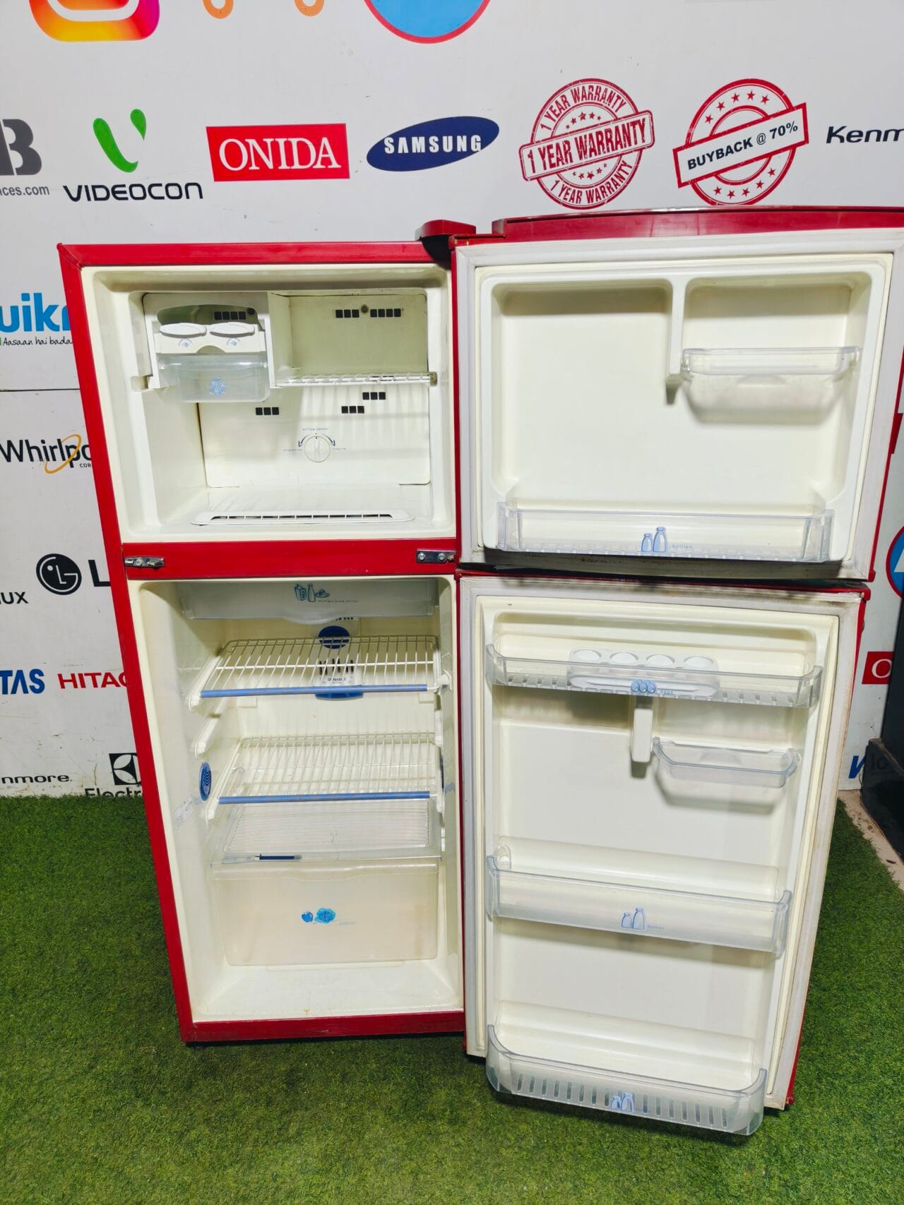Whirlpool ice magic bright red in colour 240 l double door refrigerator - Image 3